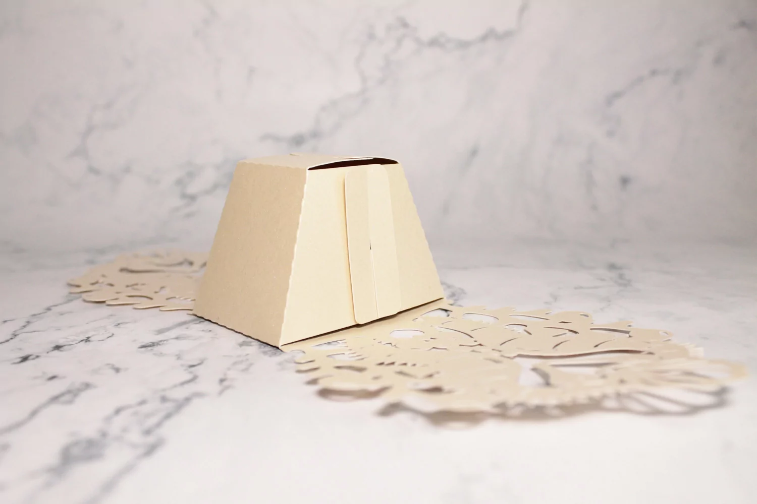 Seahorse favor box template, Wedding favor boxes product image 1