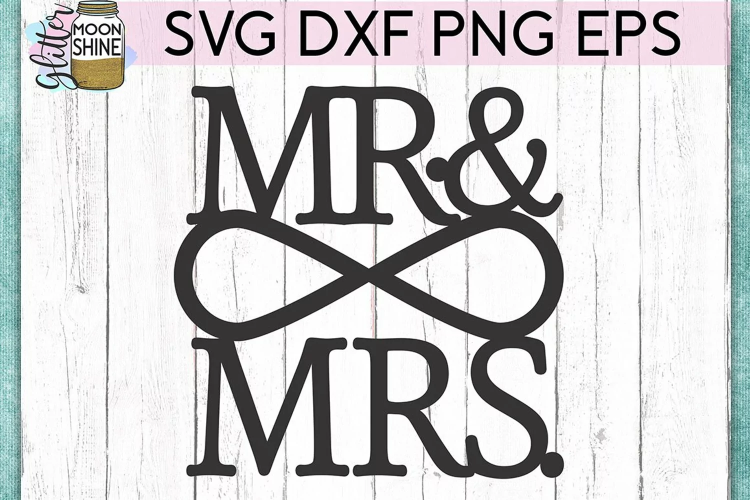 Mr. And Mrs. Infinity SVG DXF PNG EPS Cutting Files product image 1