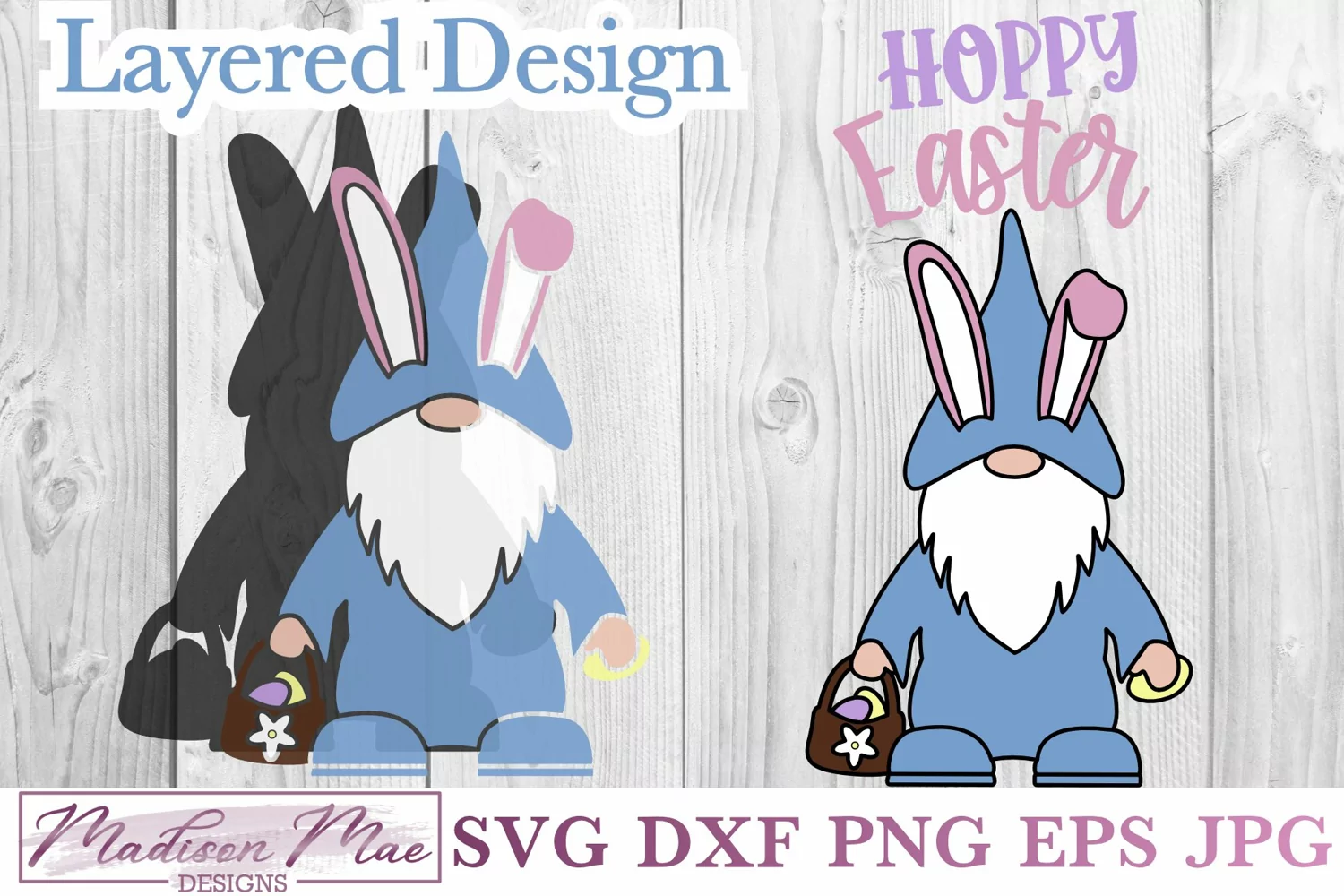 Hoppy Easter Gnome SVG product image 1