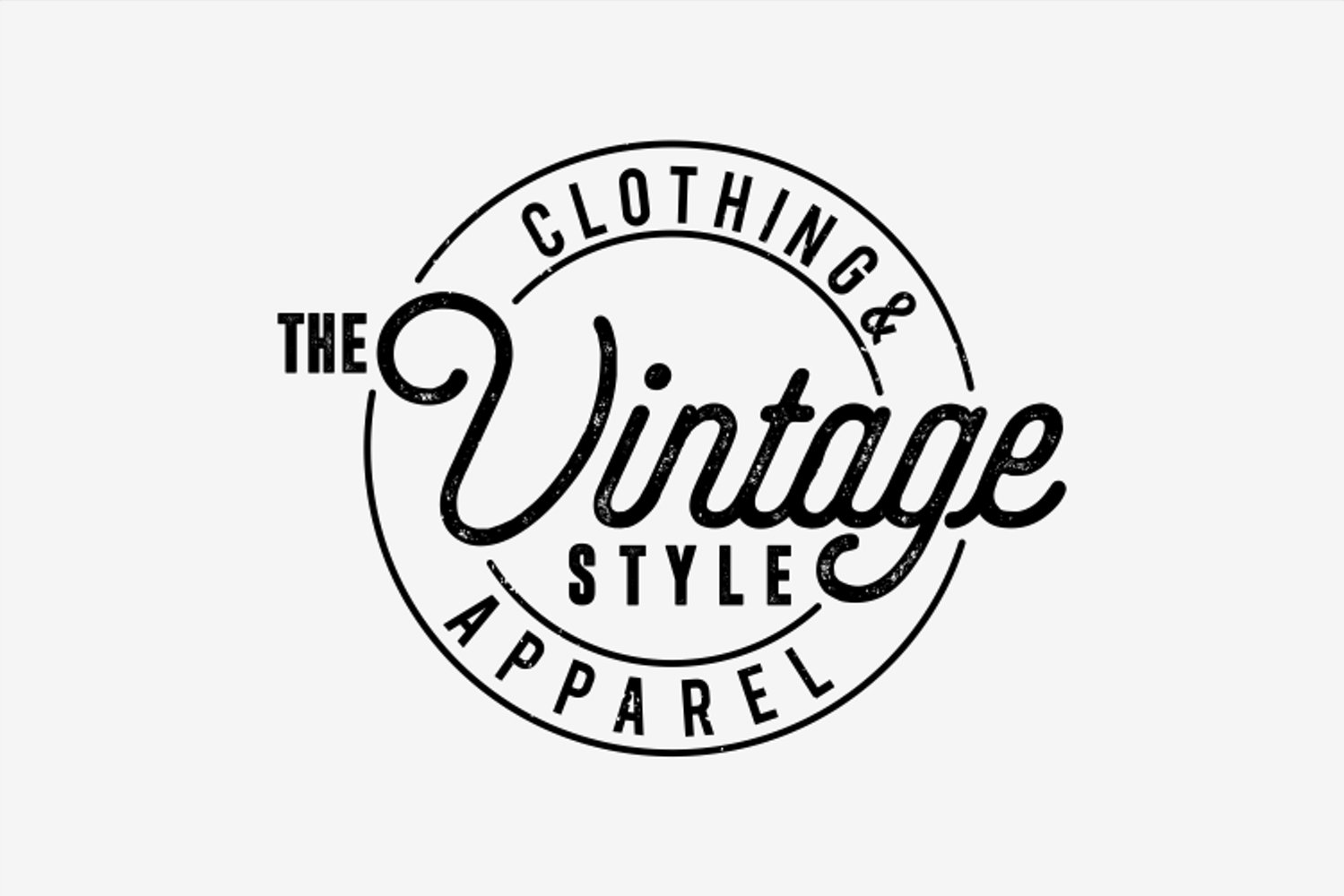 The vintage clothing & apparel (1081520) Logos Design Bundles