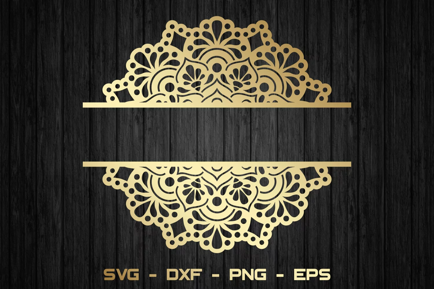 Mandala monorgam svg, Split monogram svg product image 1