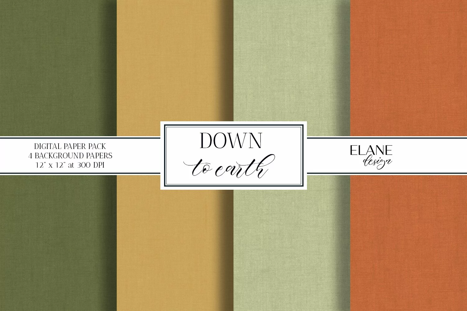 Fall Digital Paper, Earth Colors Printable Cardstock product image 1