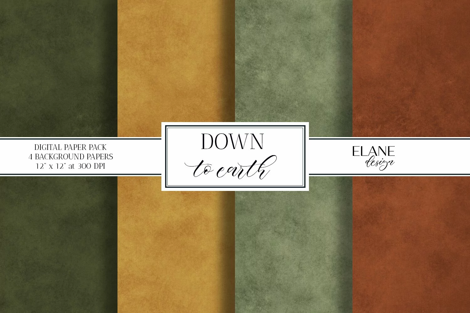 Fall Digital Paper, Earth Colors Printable Cardstock, product image 1