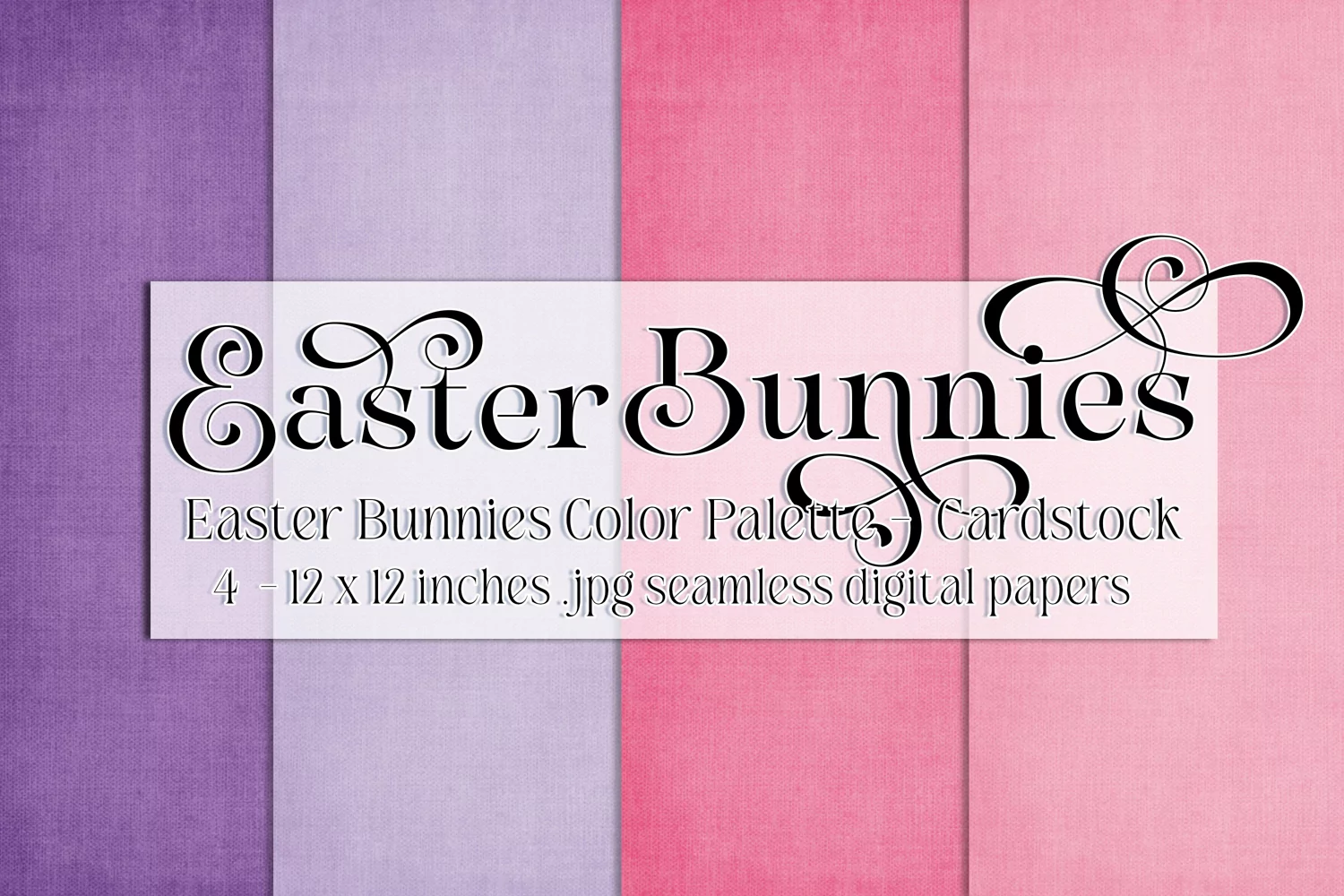 Easter Background, Easter Bunnies CP Cardstock 12x12 Papers product image 1