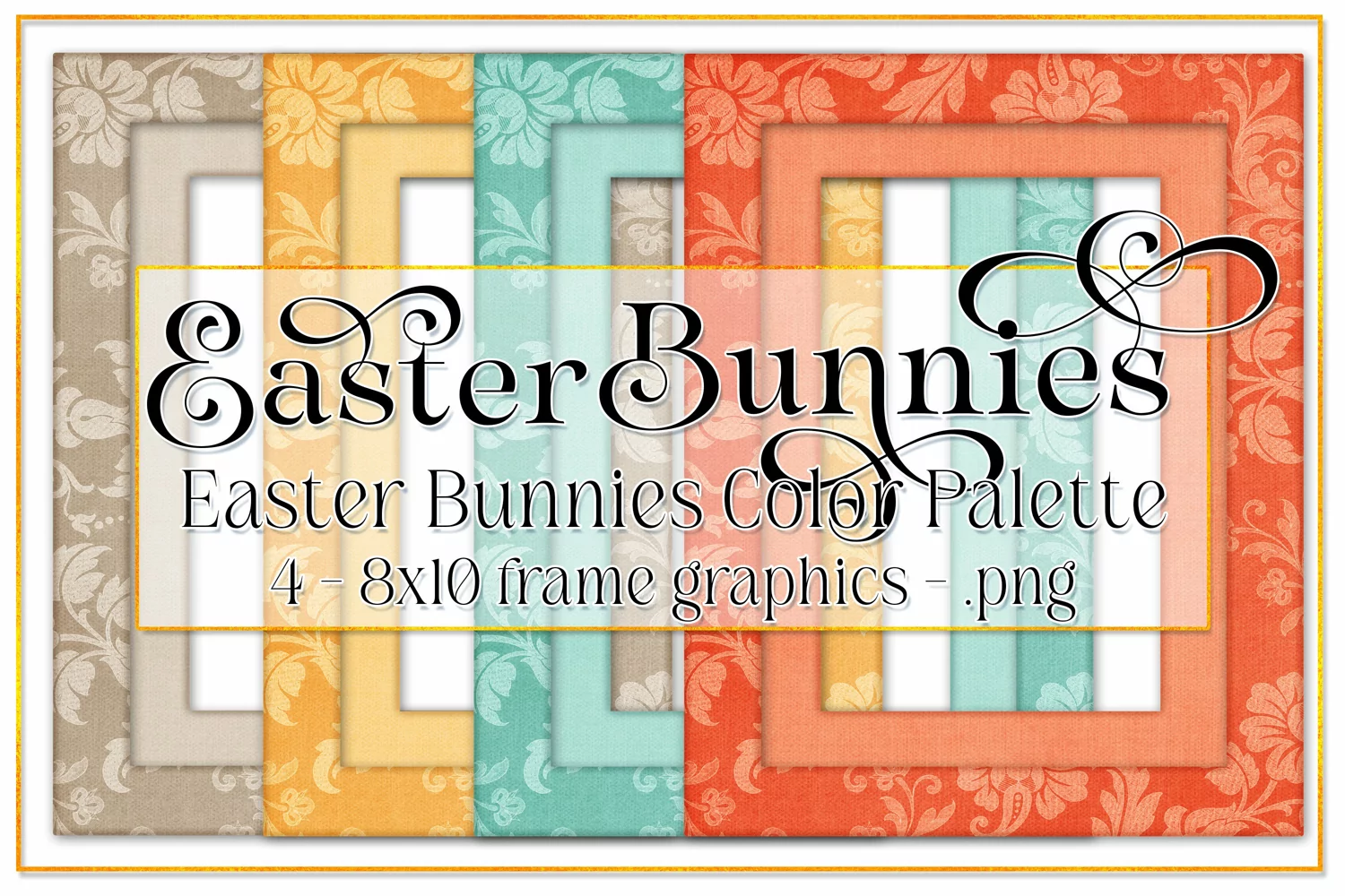 Easter Frames, Vintage Floral 8x10 Frame, Spring Frames, s1 product image 1