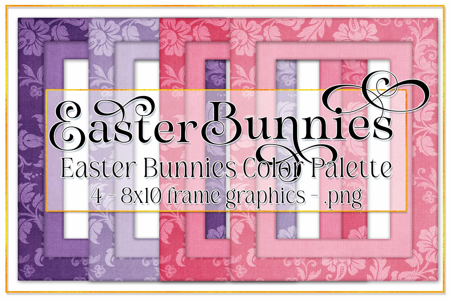 Easter Frames, Vintage Floral 8x10 Frame, Spring Frames, s2 product image 1