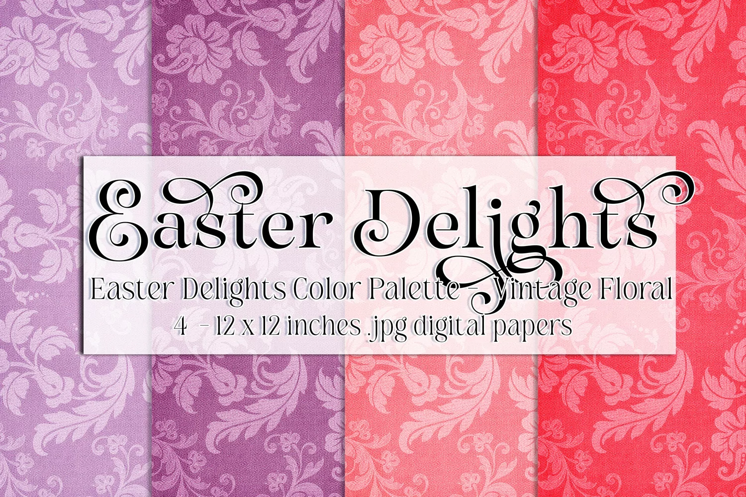 Easter Background, Easter Delights CP Vintage Floral Papers product image 1