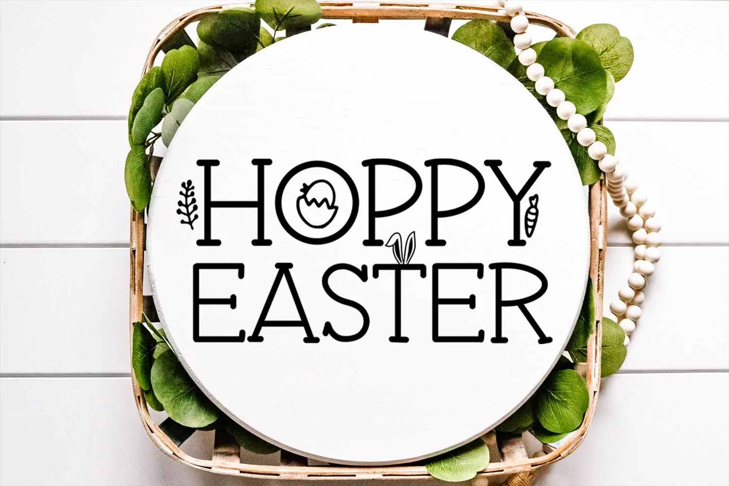 EASTER DOOR SIGN SVG I ROUND EASTER DOOR SIGN SVG I EASTER FARMHOUSE SIGN SVG