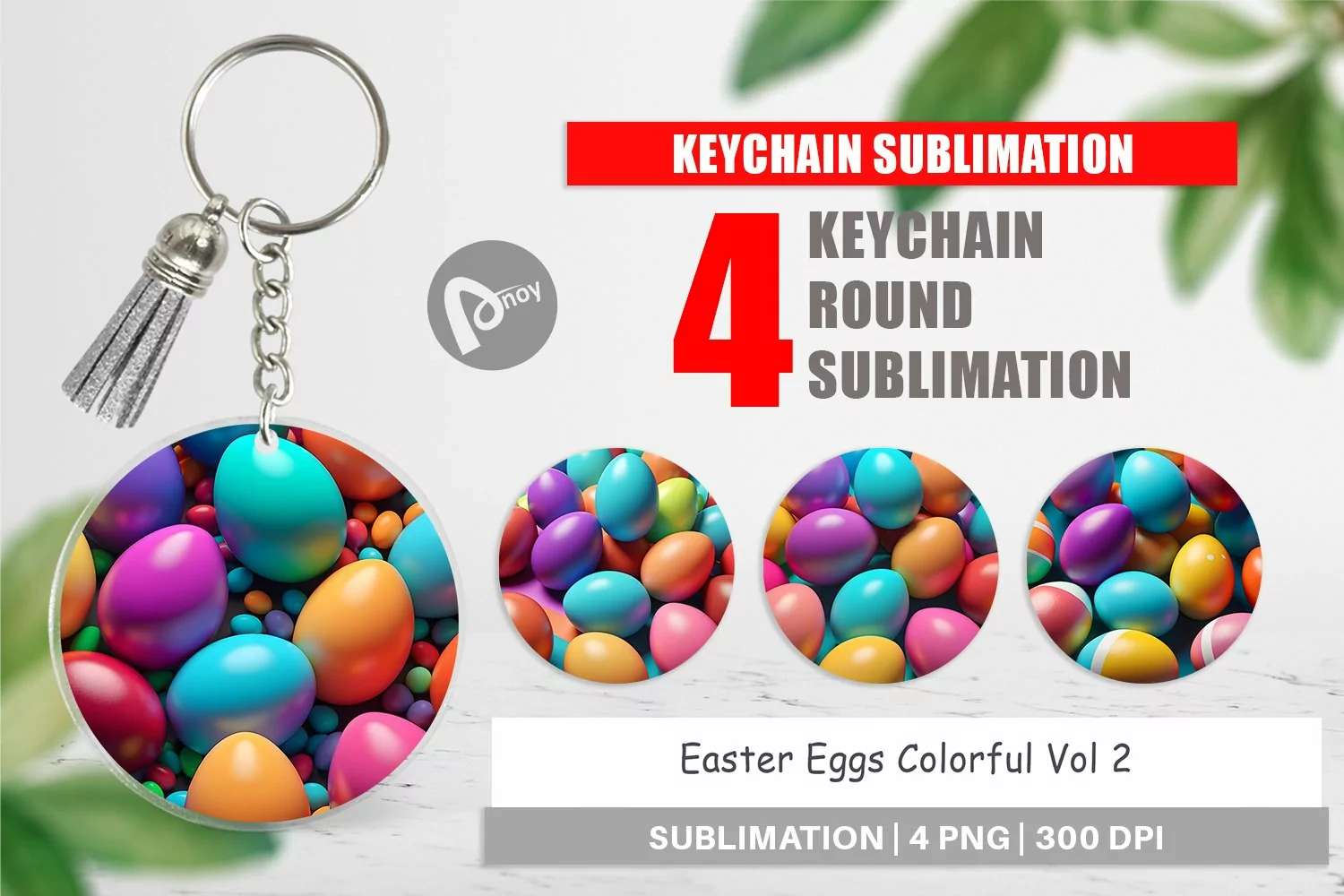 Keychain Easter Eggs Colorful product image 1