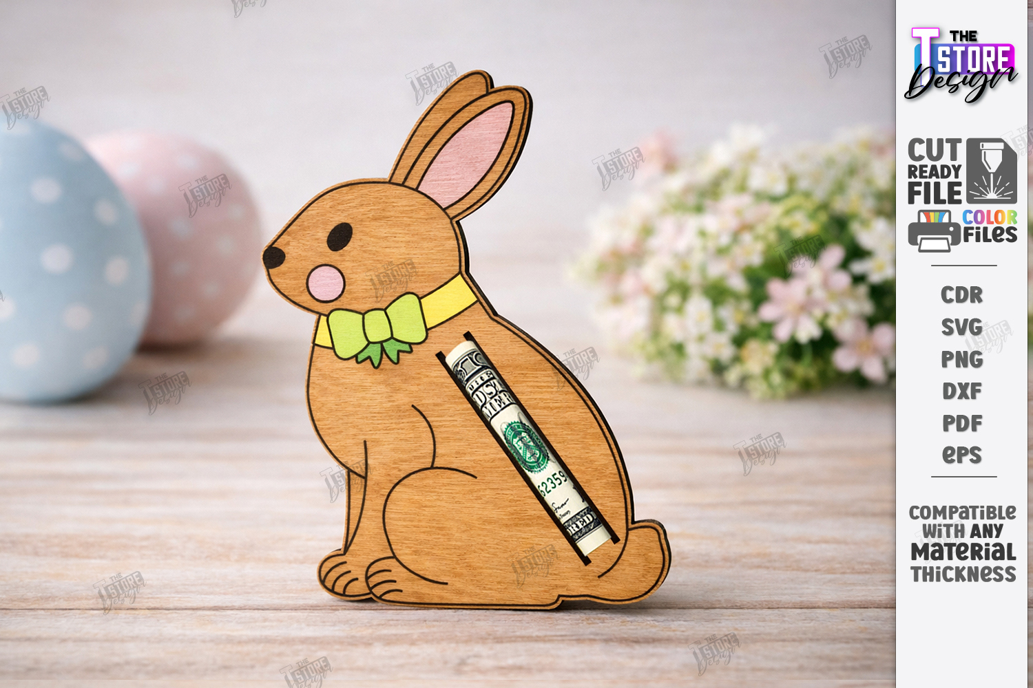 Easter Money Holder Laser Cut | Spring Gift Tag | Holiday product image 1