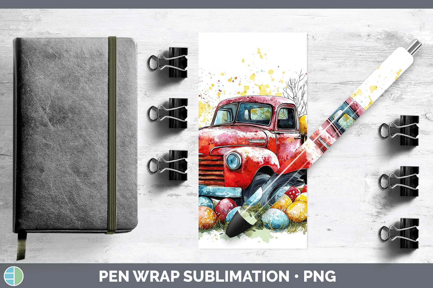 GorgeousEaster Splash Pen Wrap design.