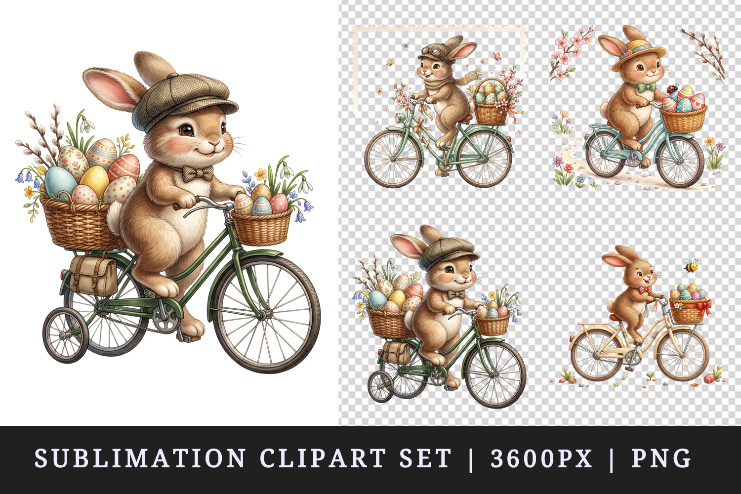 Easter clipart printable sublimation design png product image 1