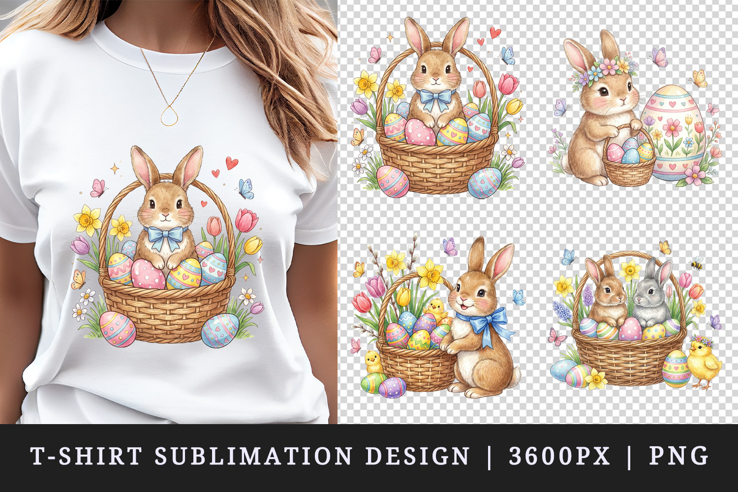 Easter t-shirt printable sublimation design png product image 1