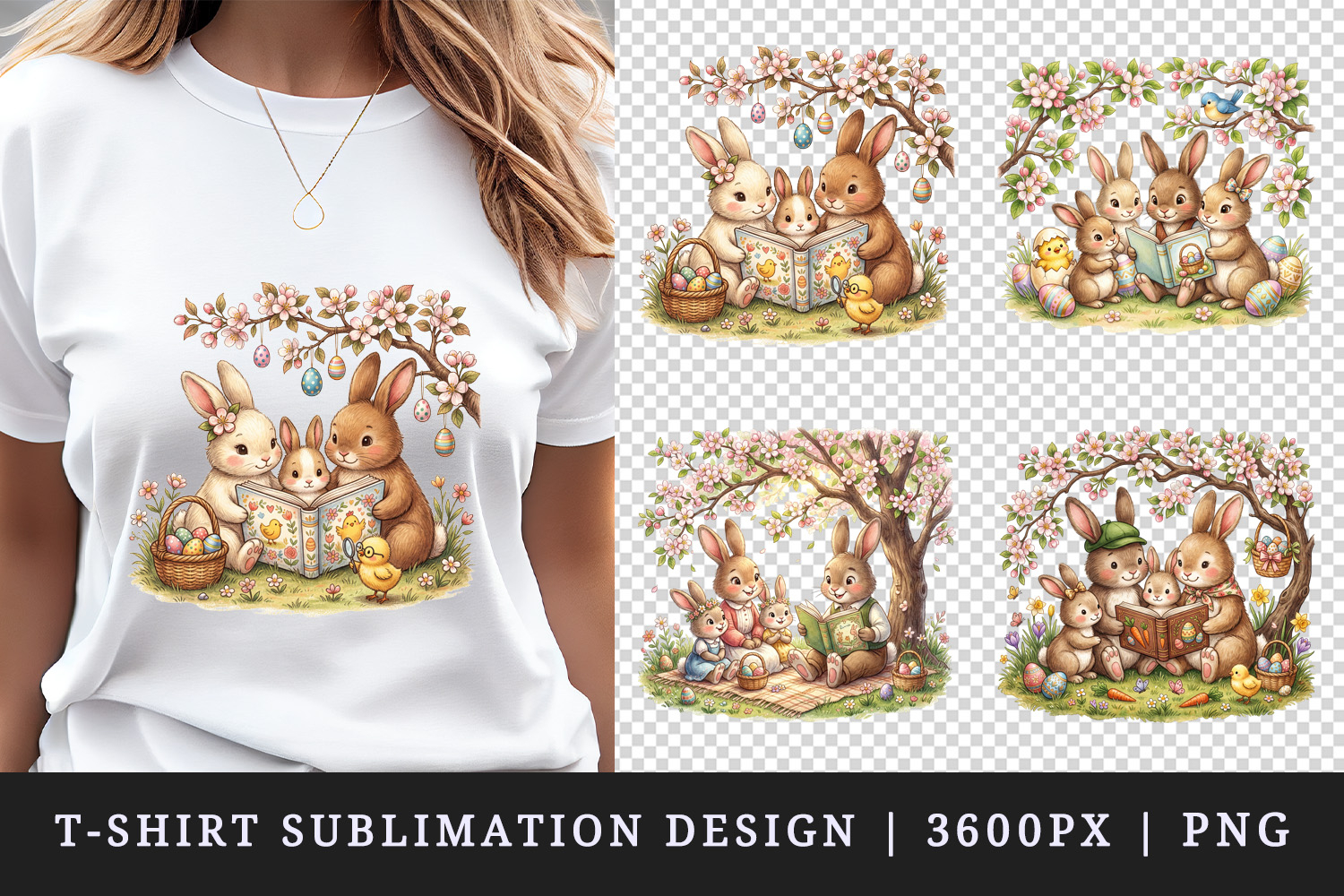 Easter t-shirt printable sublimation design png product image 1