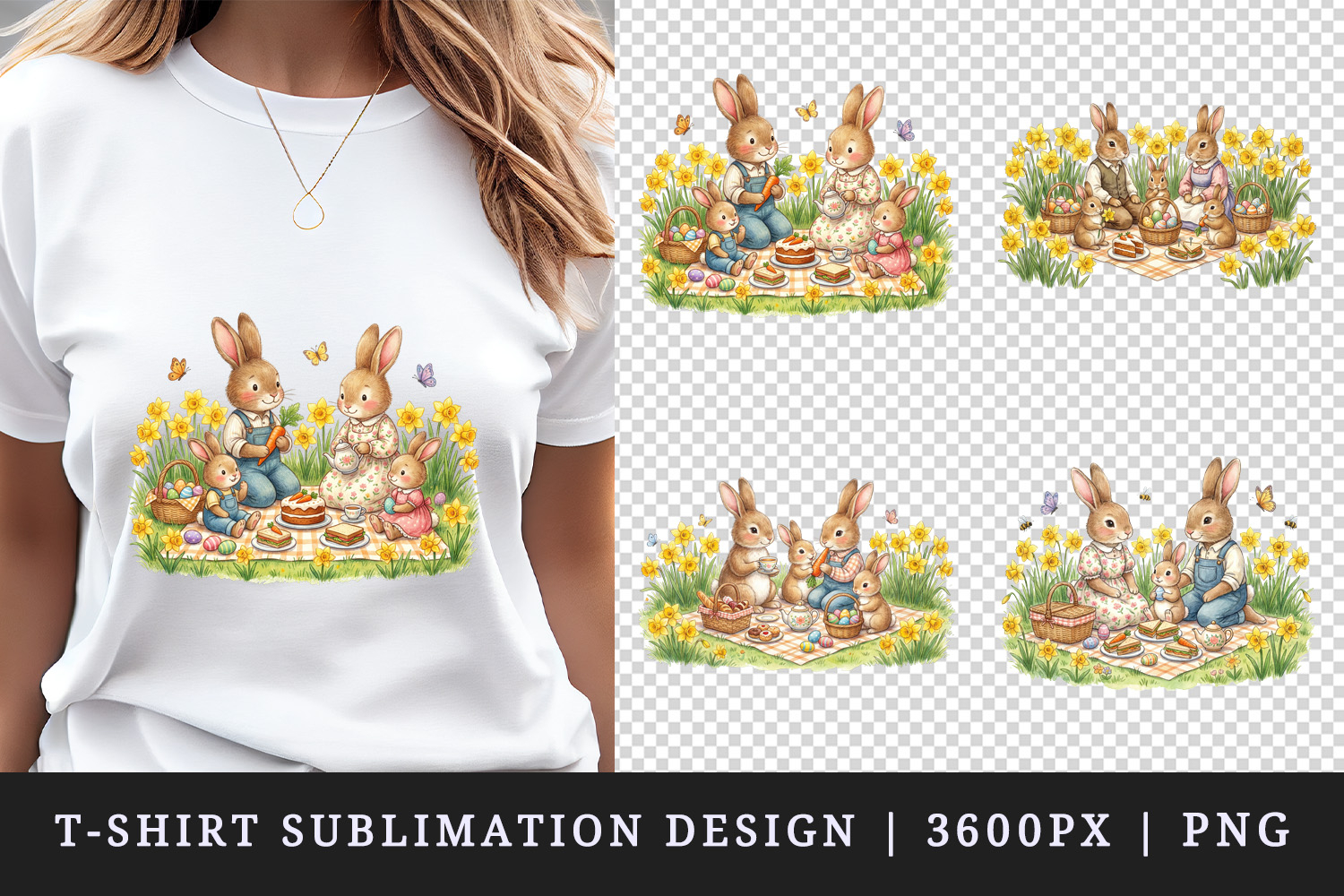 Easter t-shirt printable sublimation design png product image 1
