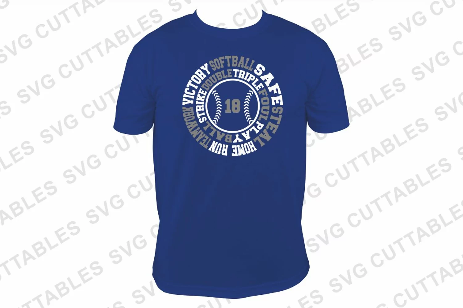 Baseball SVG | Baseball / Softball Round Subway Art product image 1