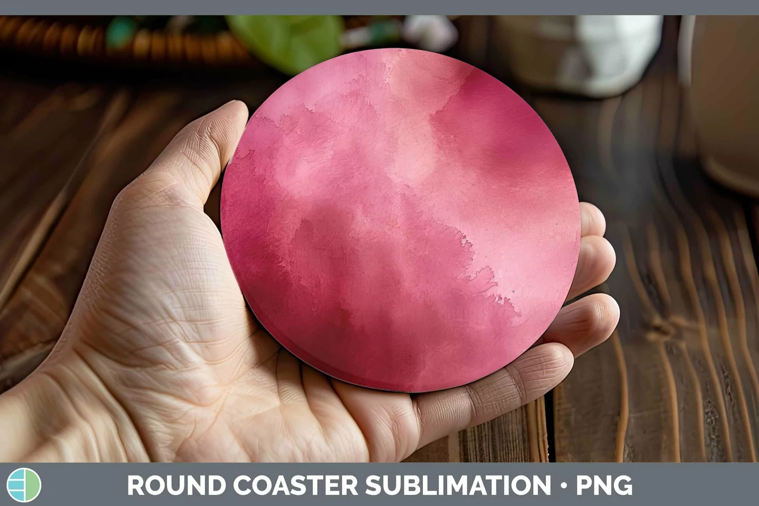GorgeousPink Round Coaster design.