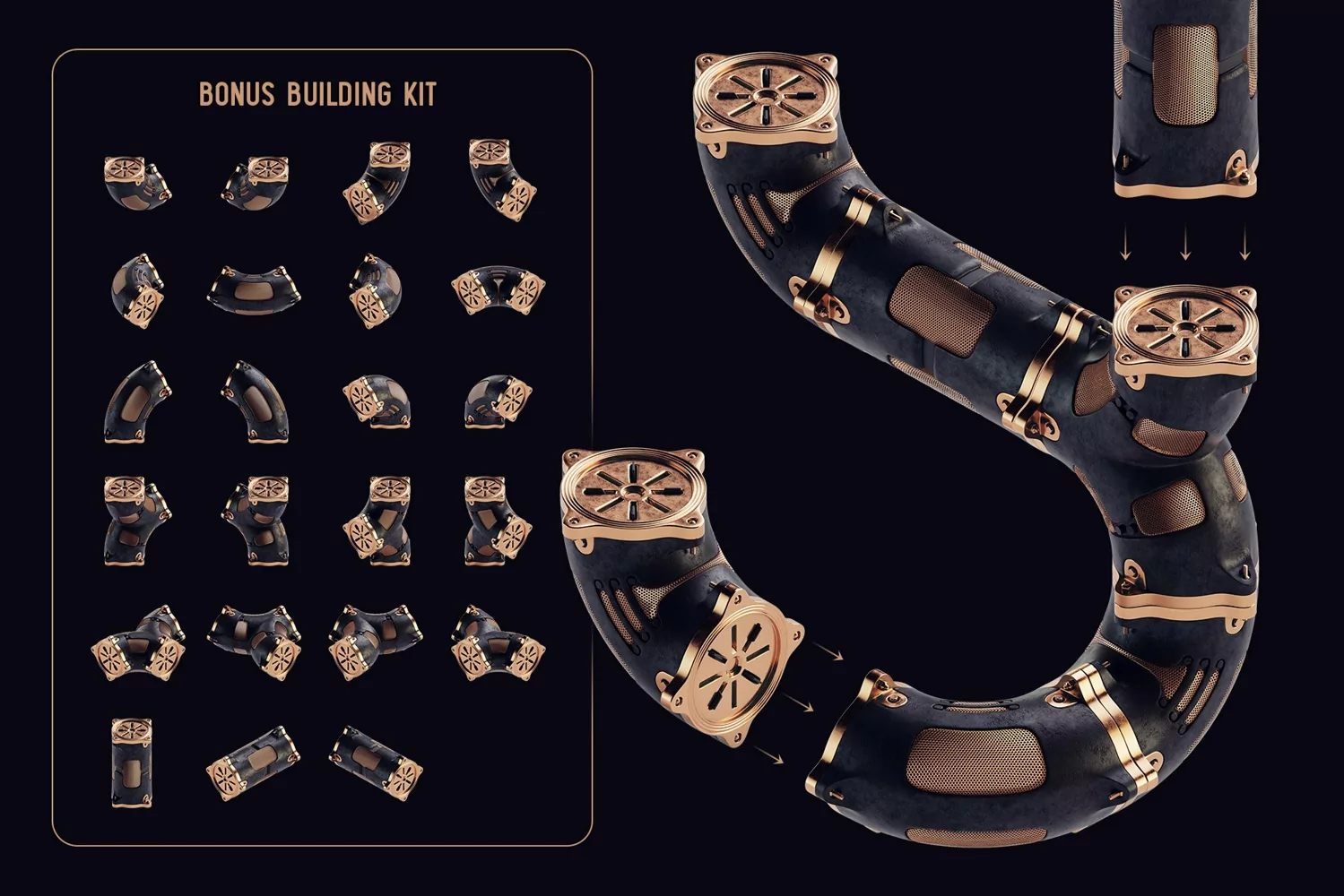 Pipeline - Color Bitmap Font product image 1