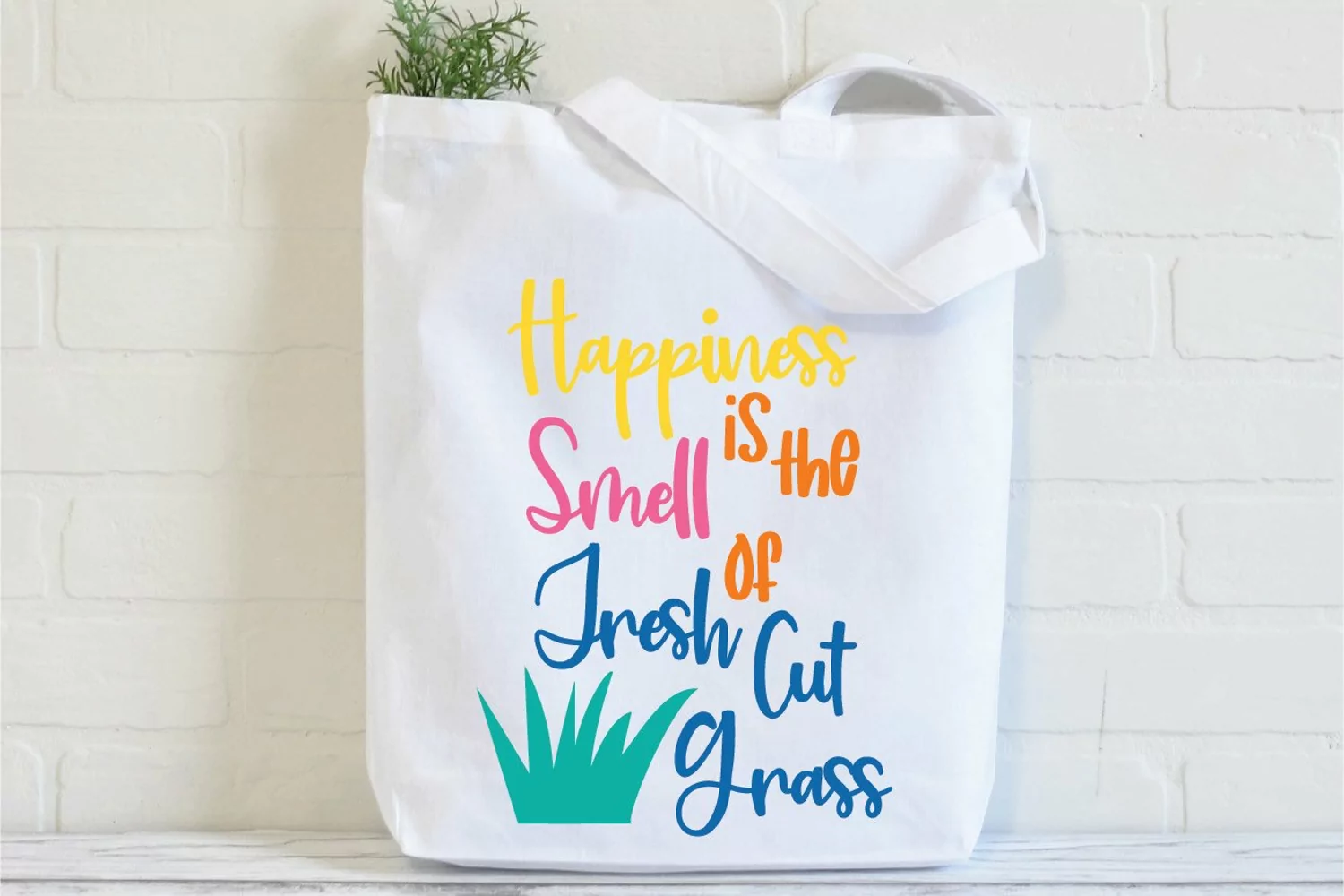 Happiness is the Smell of Fresh Cut Grass SVG Cut File product image 1
