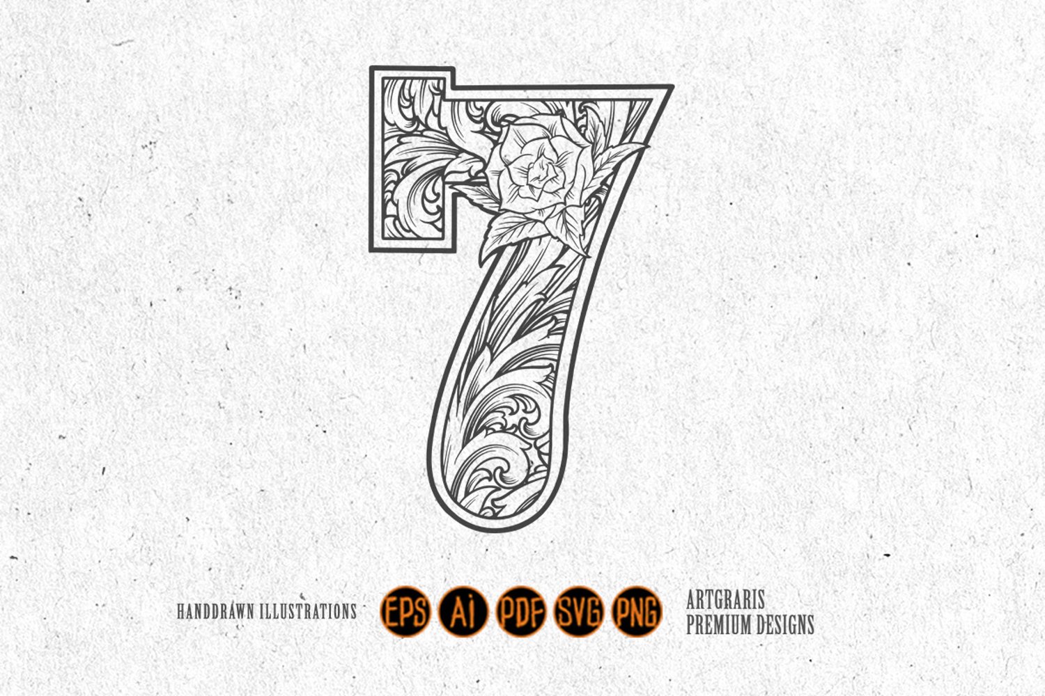 elegant-number-7-monogram-logo