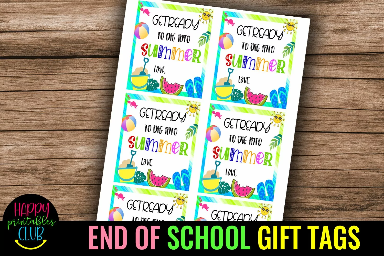 END OF SCHOOL GIFT TAGS 