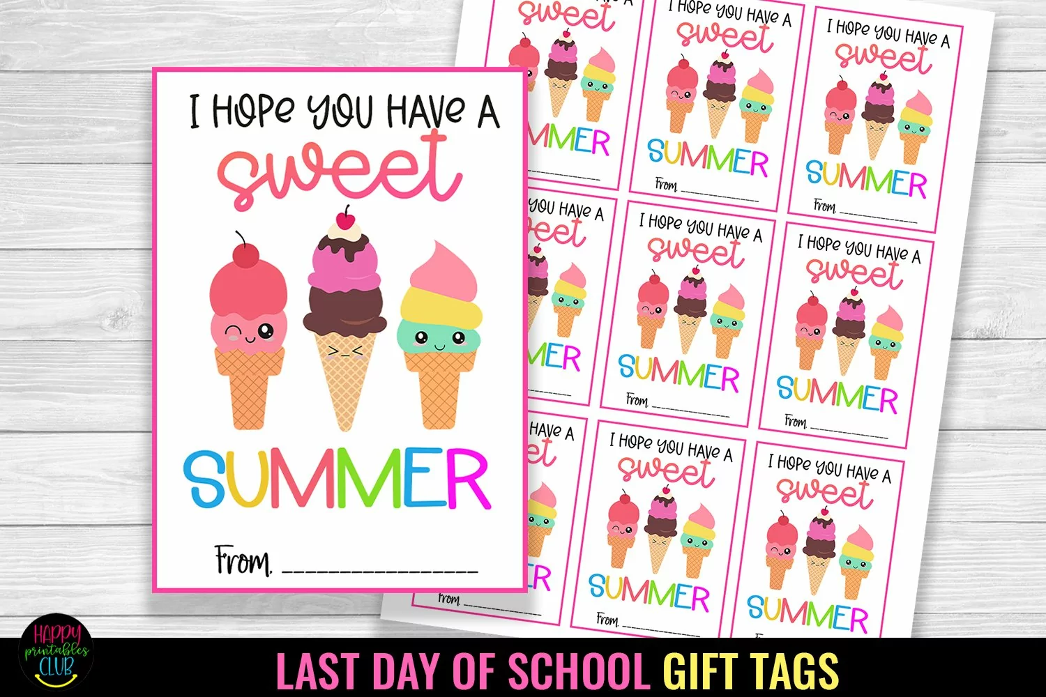 END OF SCHOOL STUDENT GIFT TAGS I LAST DAY OF SCHOOL GIFT TAGS