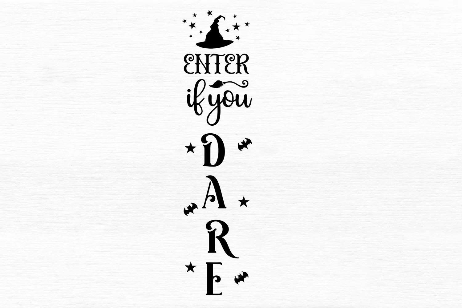 Enter if you dare SVG, Halloween Porch Sign SVG Design product image 1