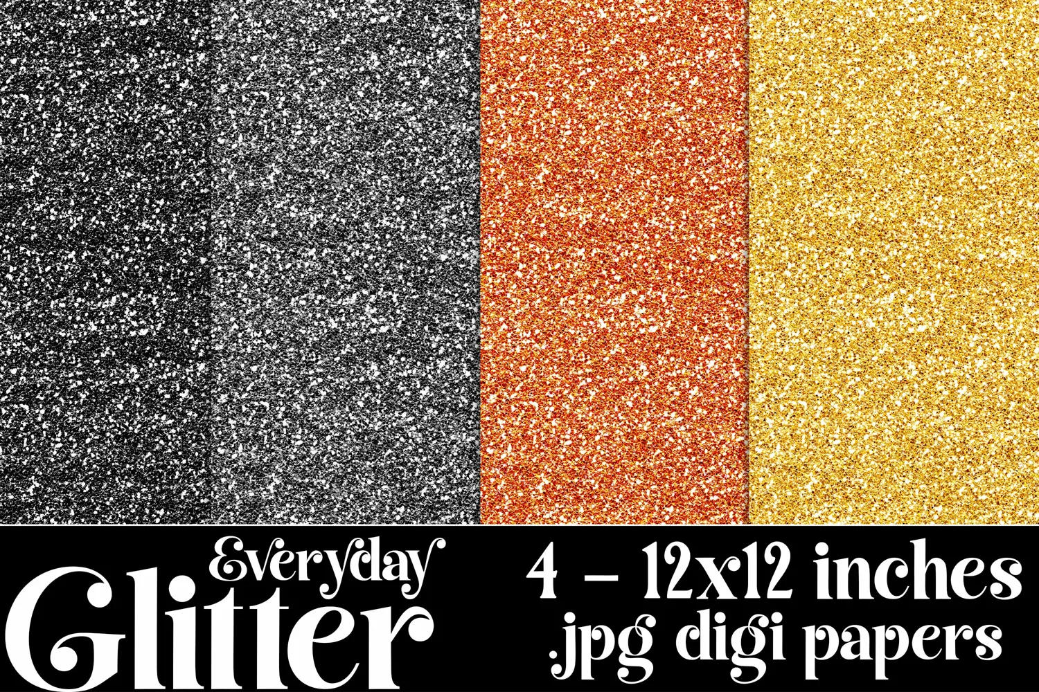 Everyday Color Palette, Everyday Colors Glitter Papers, s2 product image 1