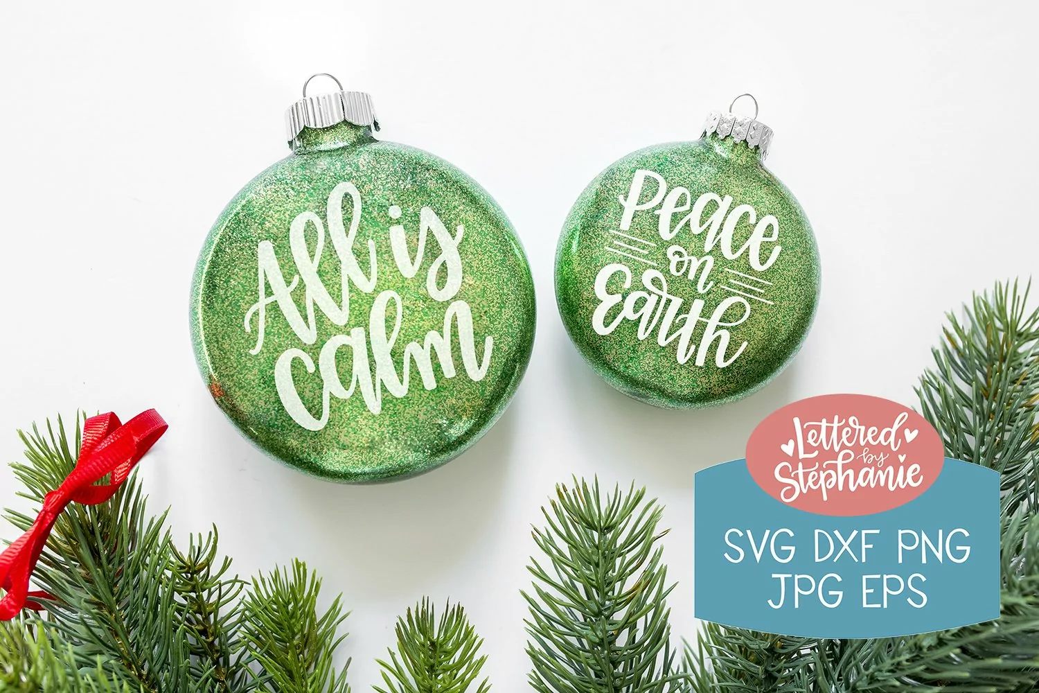 Christmas Ornament SVG , DXF, Holiday Rounds product image 1