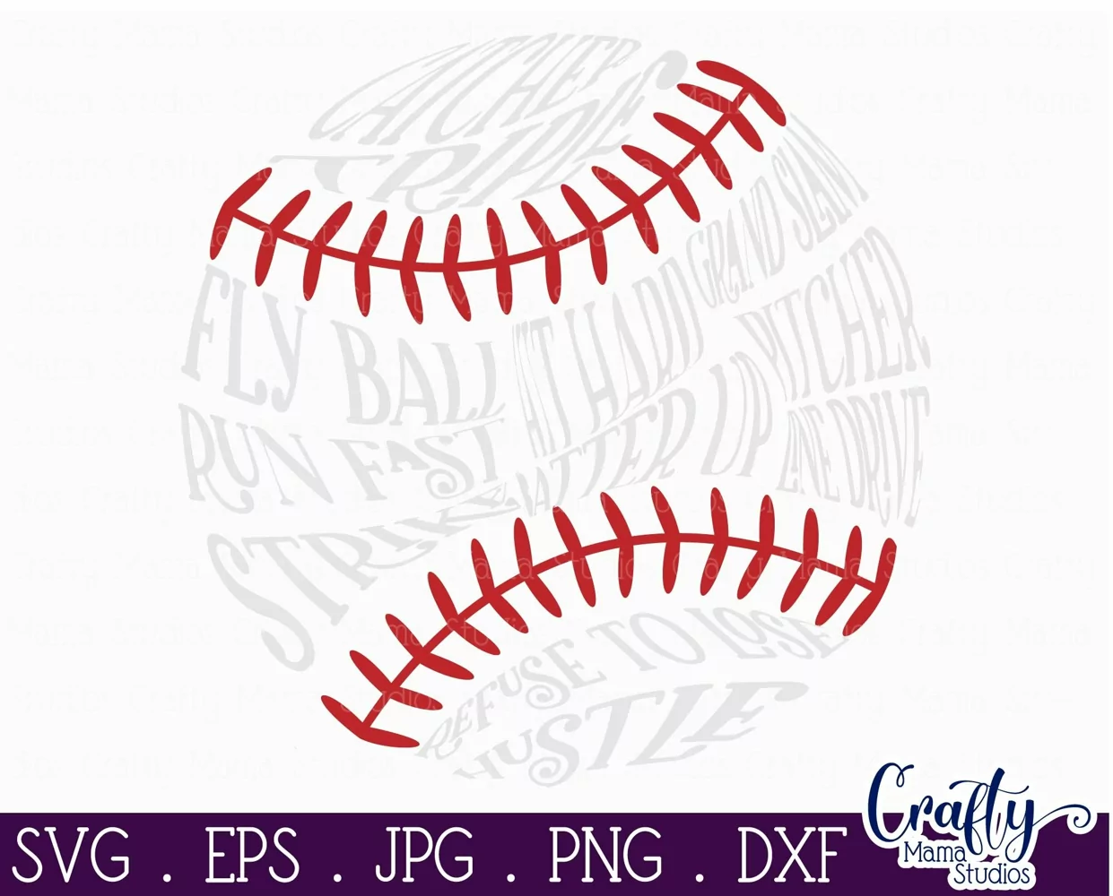 Baseball Word Art | Sports Svg Design Cut File product image 1