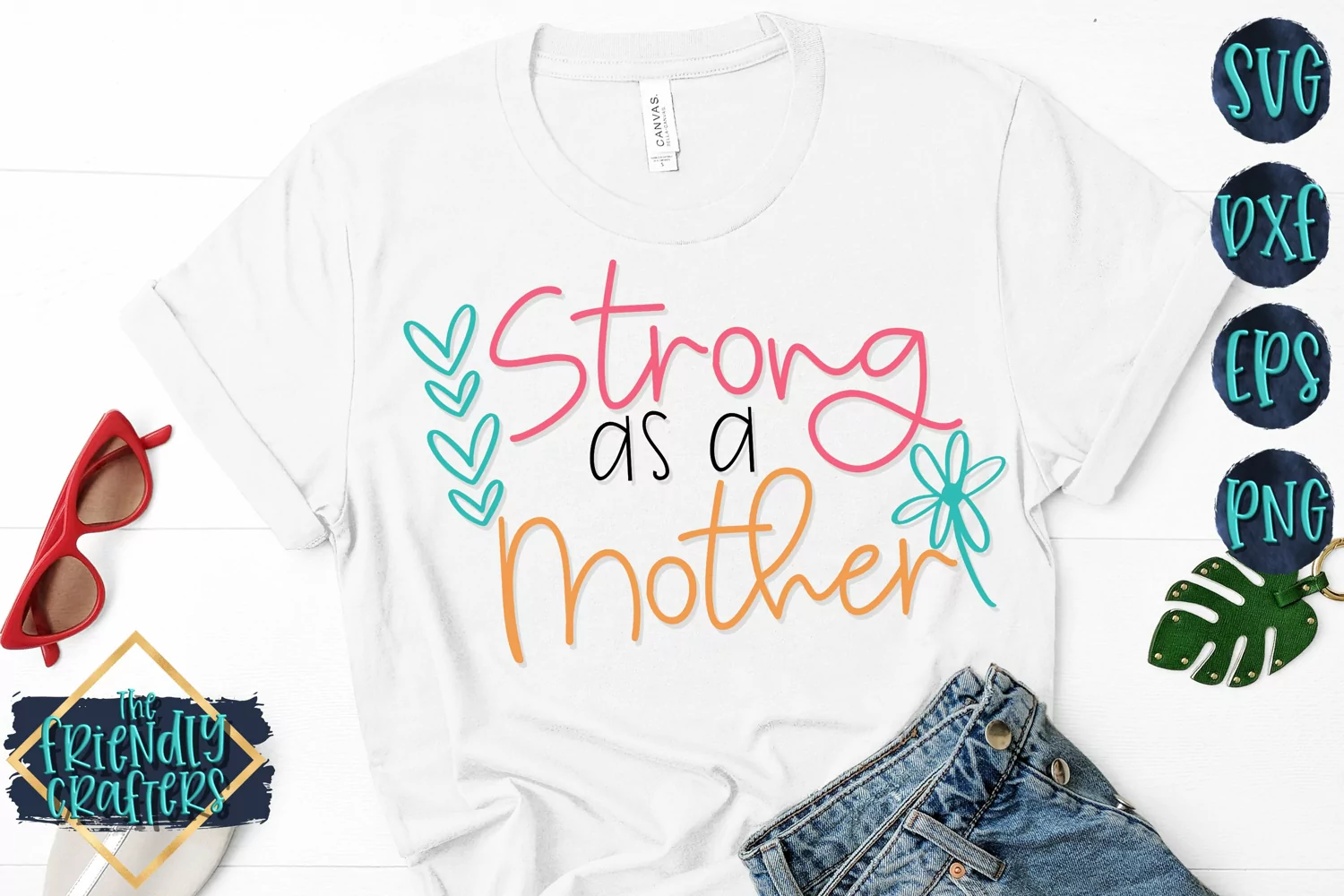 Stong As A Mother - A Mom SVG product image 1