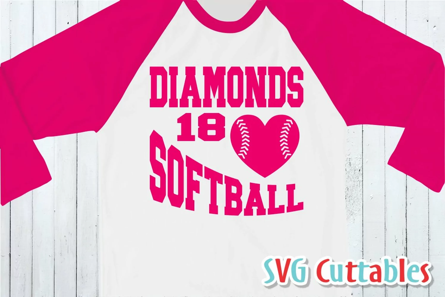 Softball SVG Template 0016 | Shirt Design product image 1