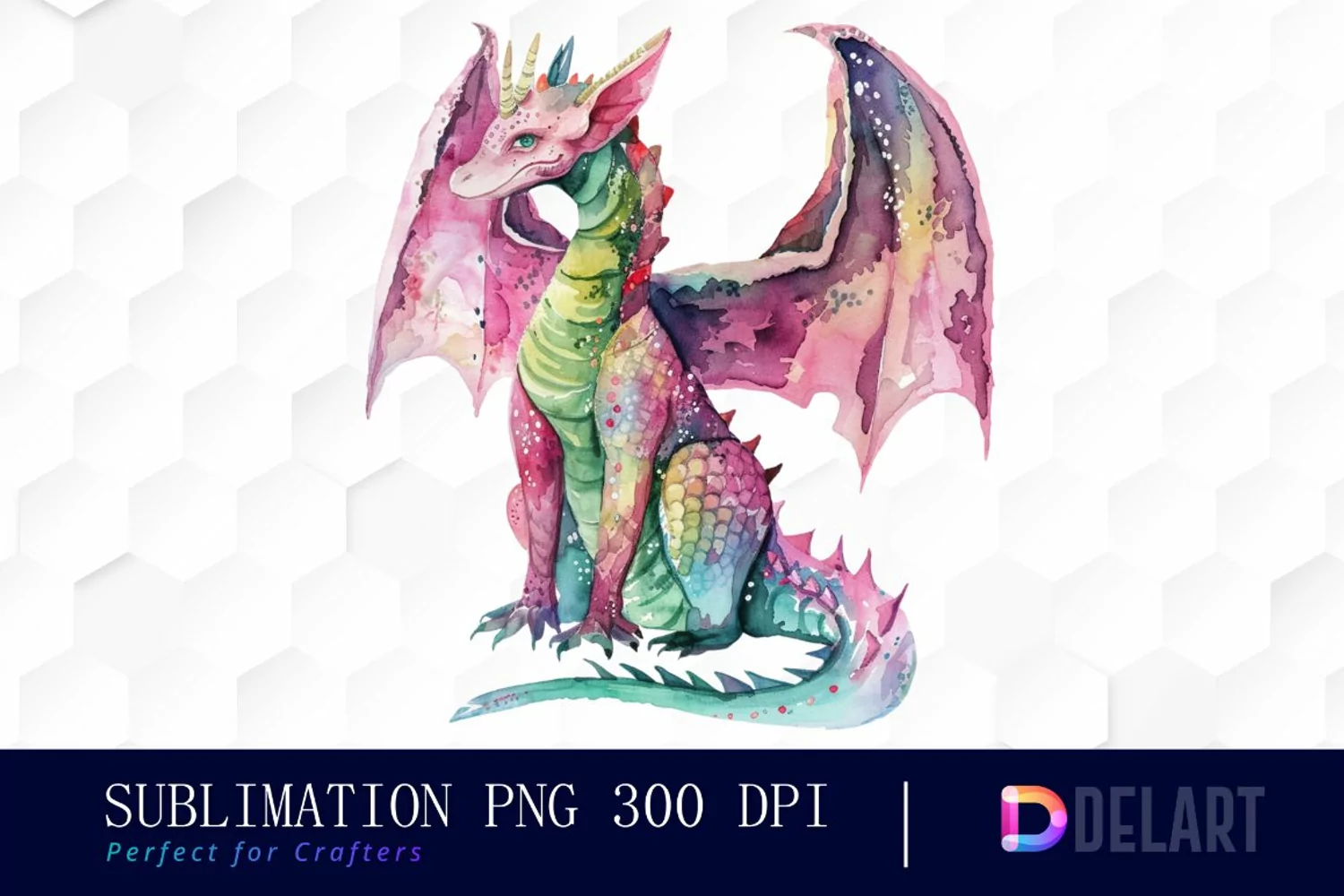 Fairy Dragon Graphics Clipart product image 1