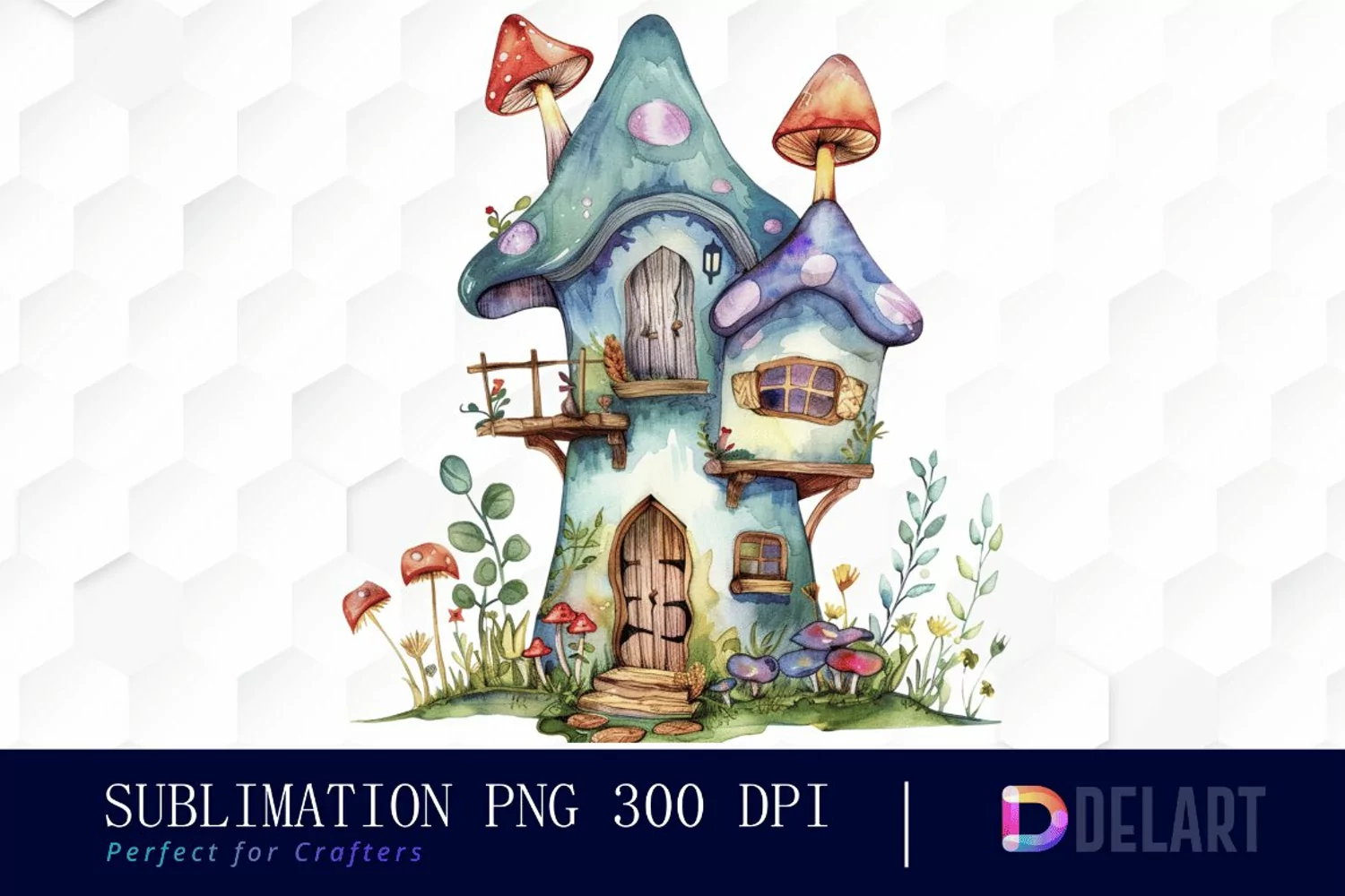 Fairy House Illustration Clipart product image 1