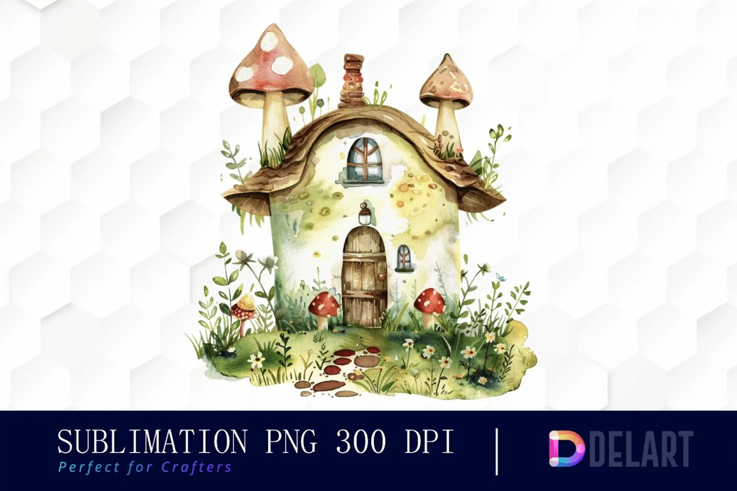 Fairy House Illustration Clipart product image 1