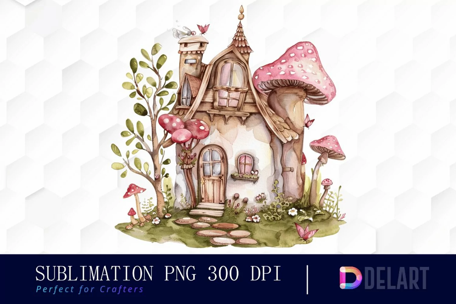 Fairy House Illustration Clipart product image 1