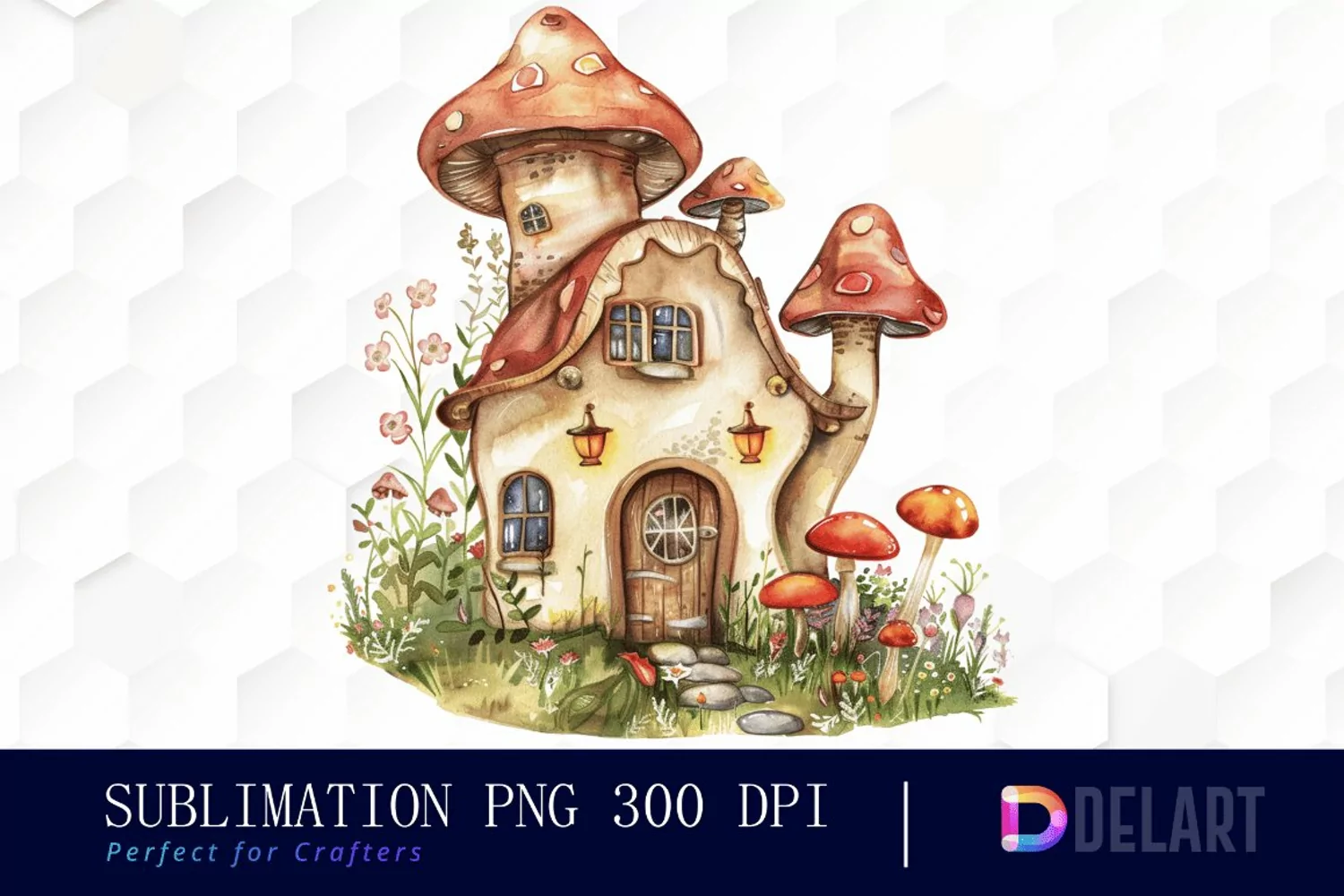 Fairy House Illustration Clipart product image 1