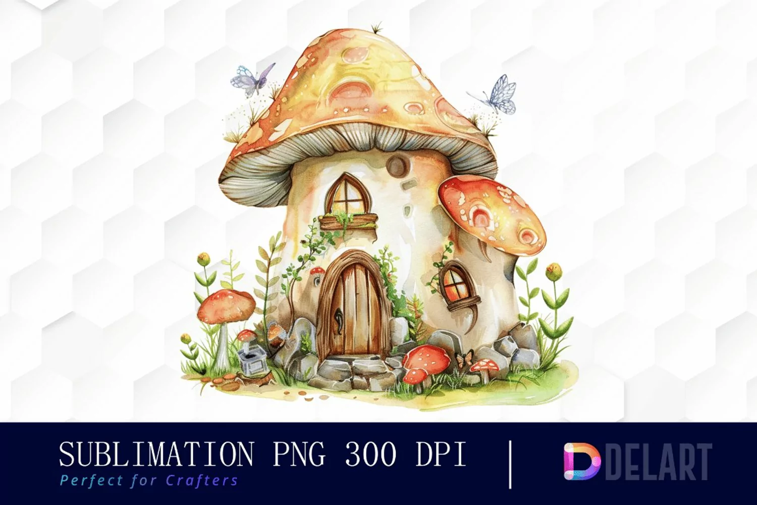 Fairy House Illustration Clipart product image 1