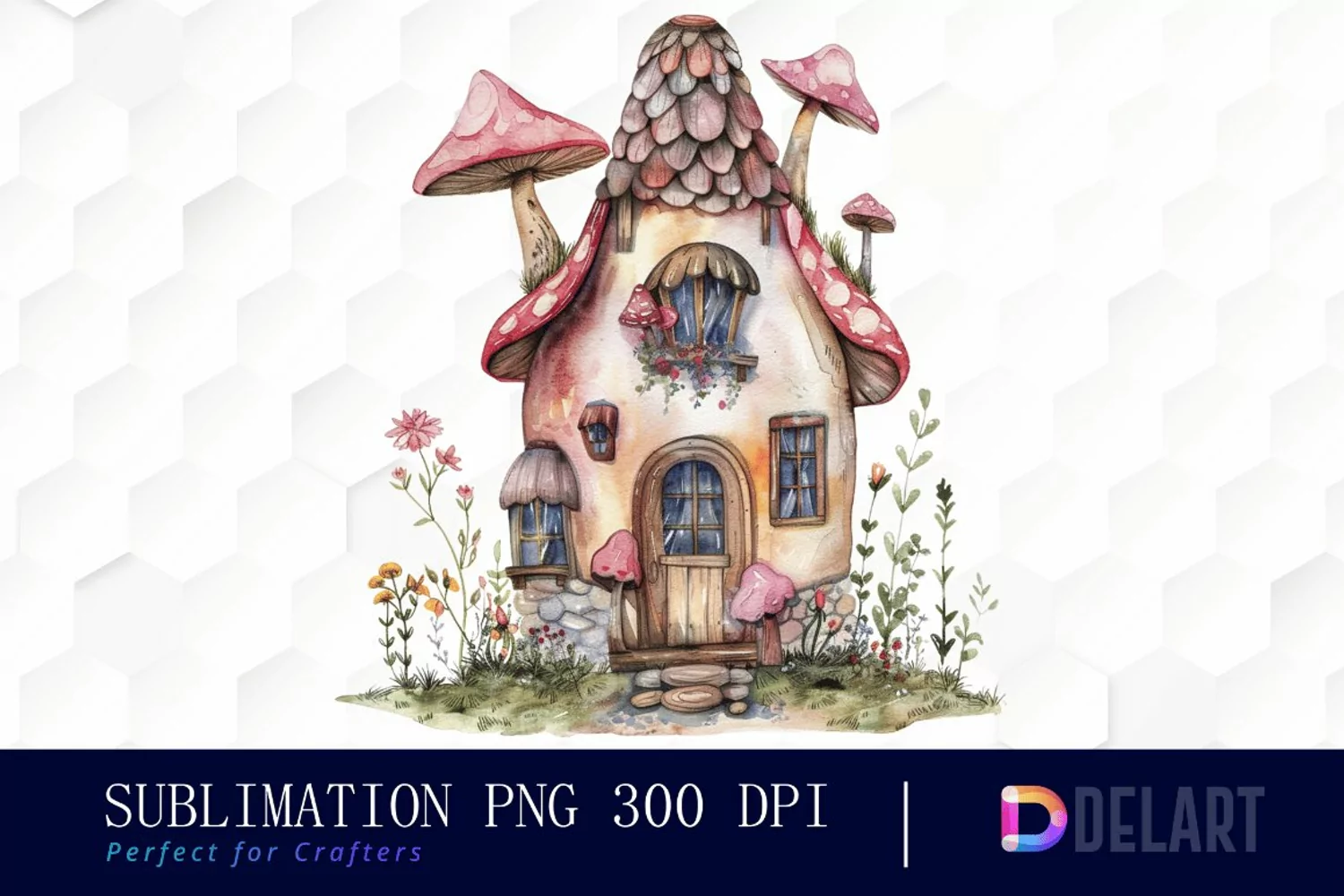 Fairy House Graphics Clipart product image 1