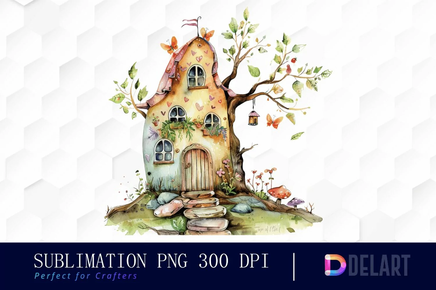 Fairy House Graphics Clipart product image 1