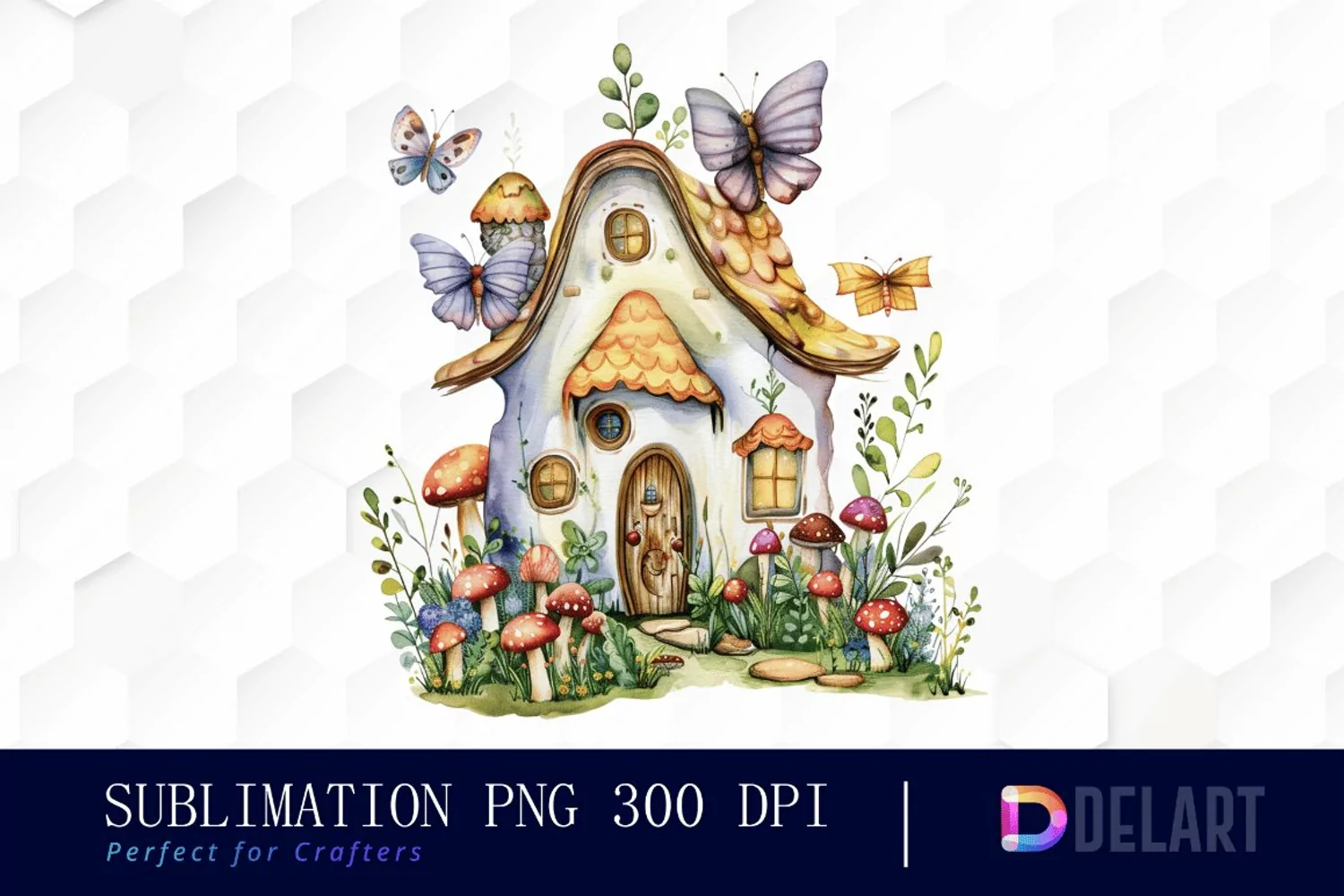 Fairy House Graphics Clipart product image 1