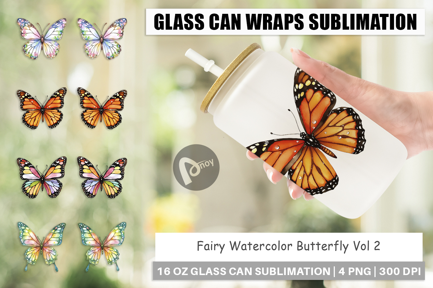 Glass Can Fairy Butterfly product image 1