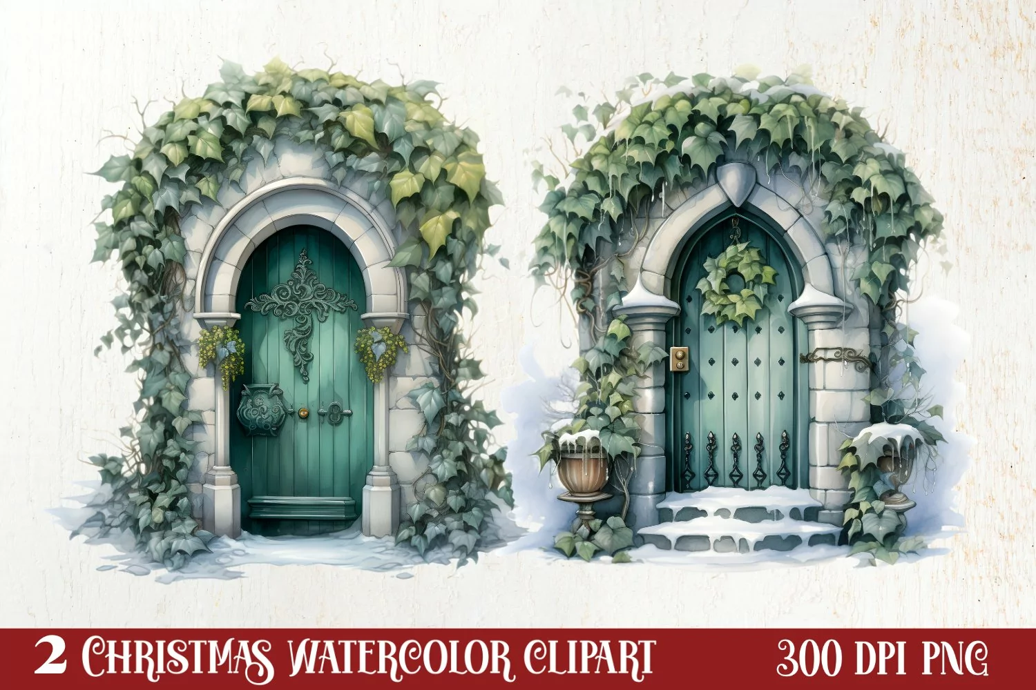 Fantasy Fairytale Christmas Clipart Sublimation product image 1