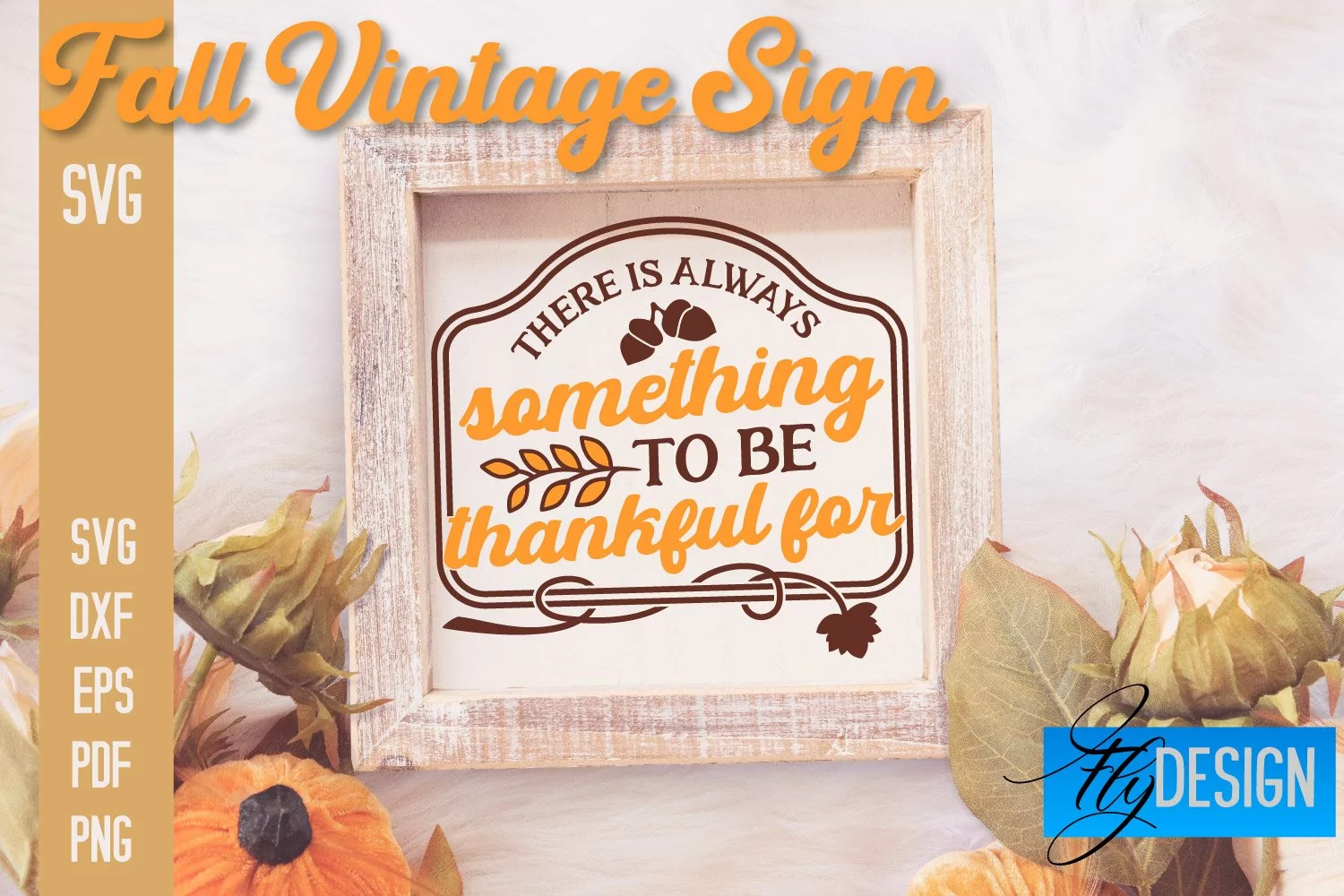Fall Vintage Sign SVG Design |Autumn Sign Quotes SVG Design product image 1