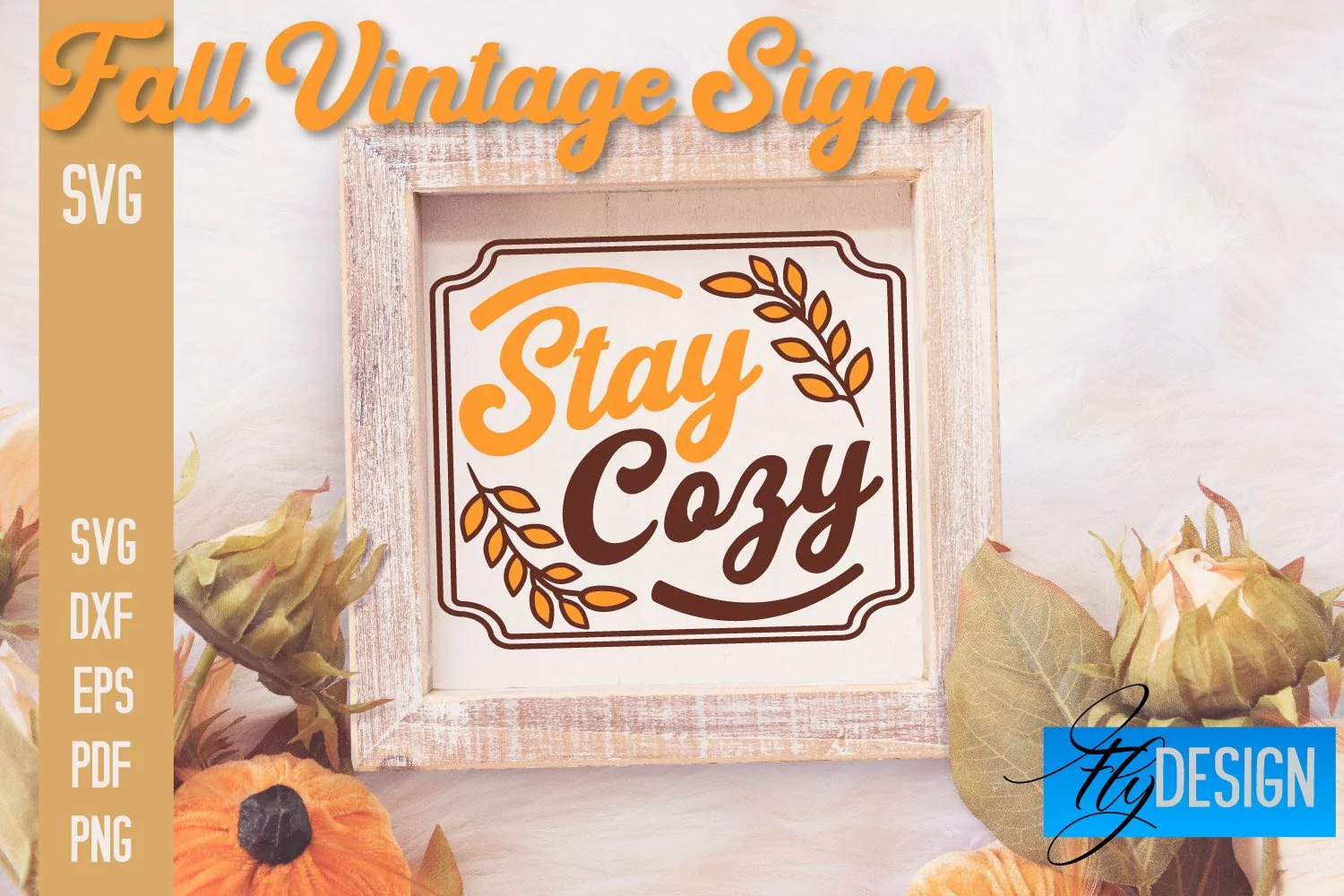 Fall Vintage Sign SVG Design |Autumn Sign Quotes SVG Design product image 1