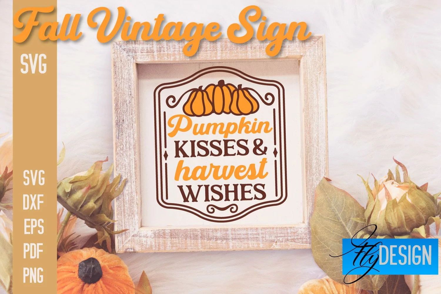 Fall Vintage Sign SVG Design |Autumn Sign Quotes SVG Design product image 1