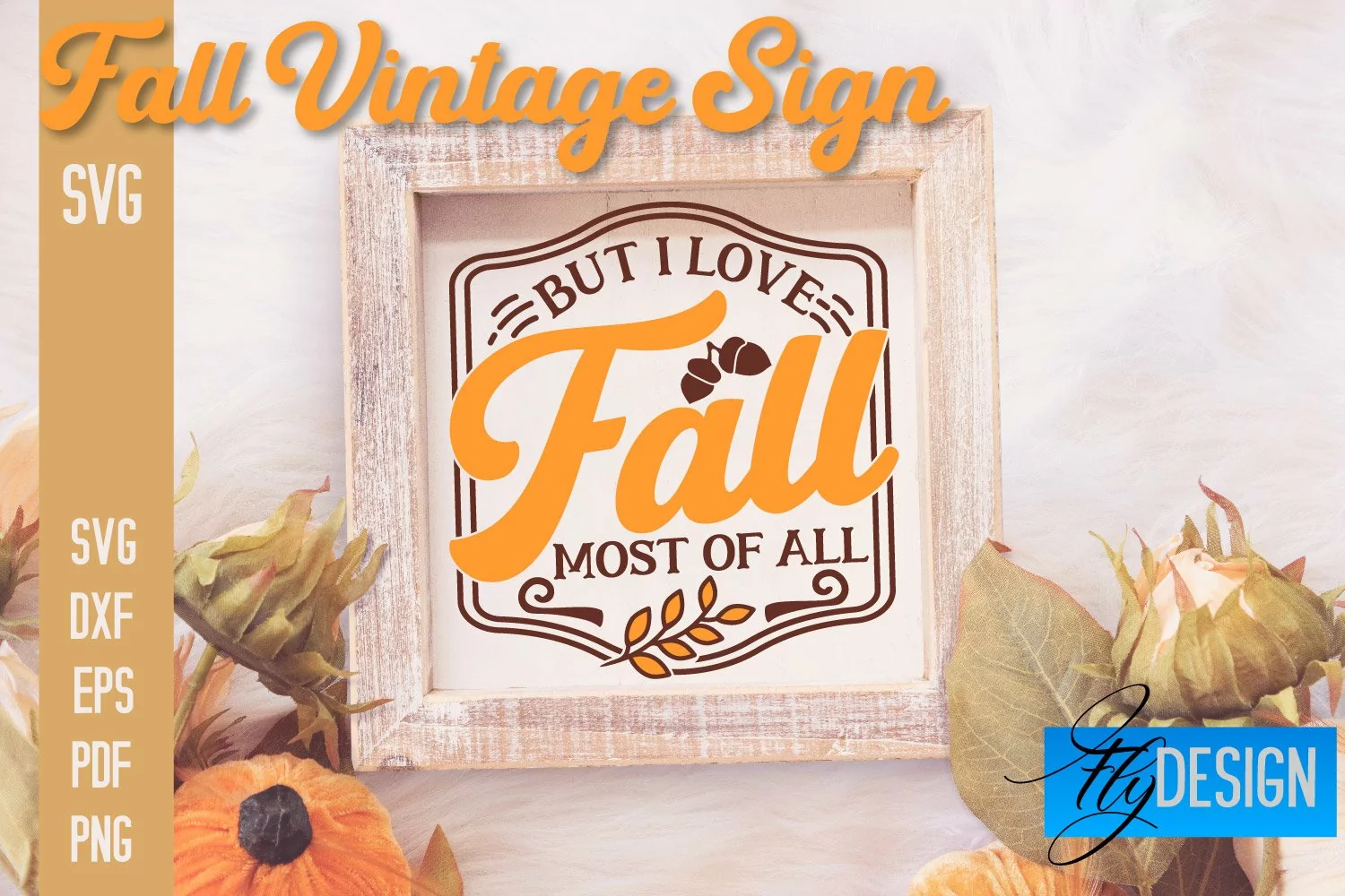 Fall Vintage Sign SVG Design |Autumn Sign Quotes SVG Design product image 1