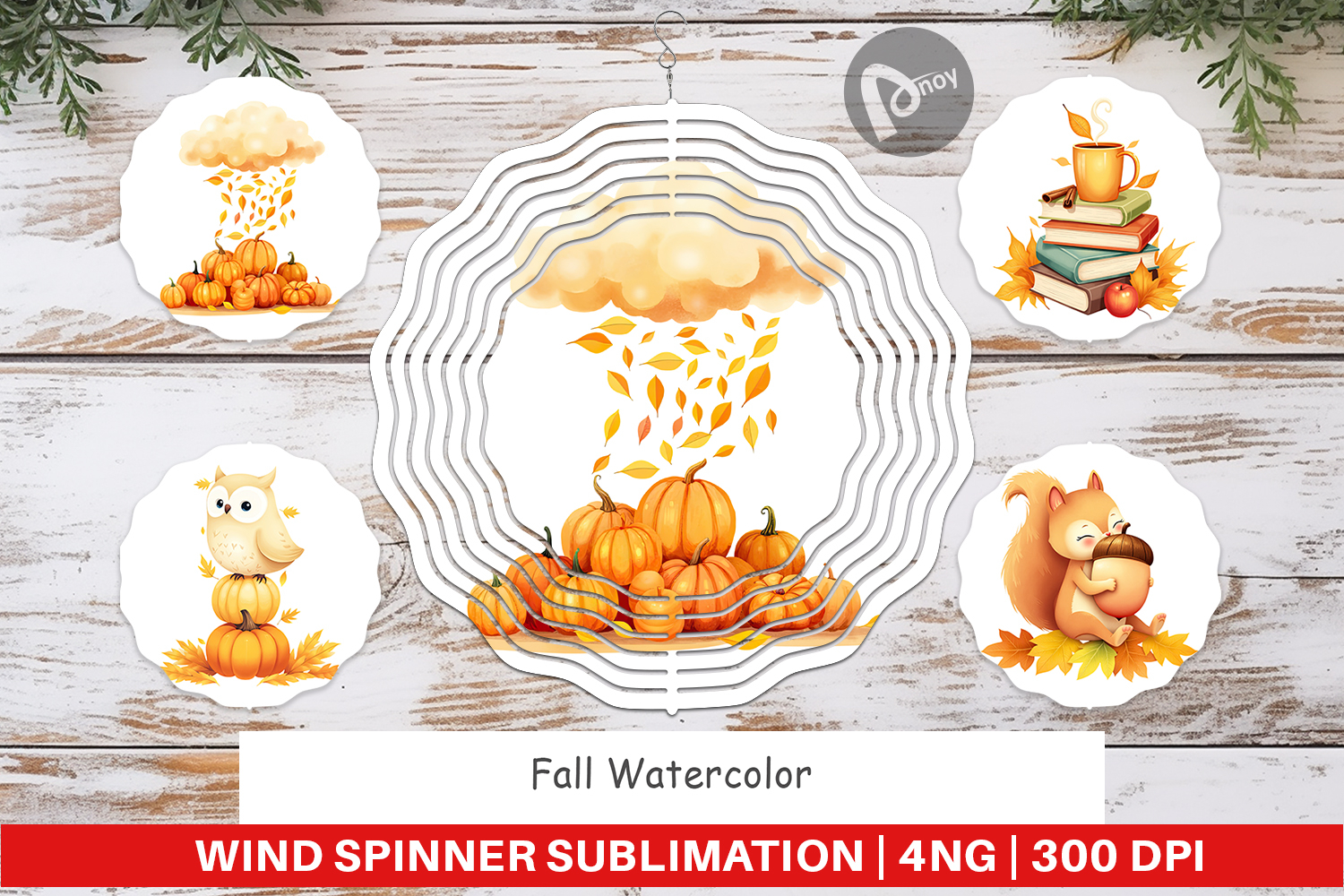 Wind Spinner Fall Watercolor product image 1