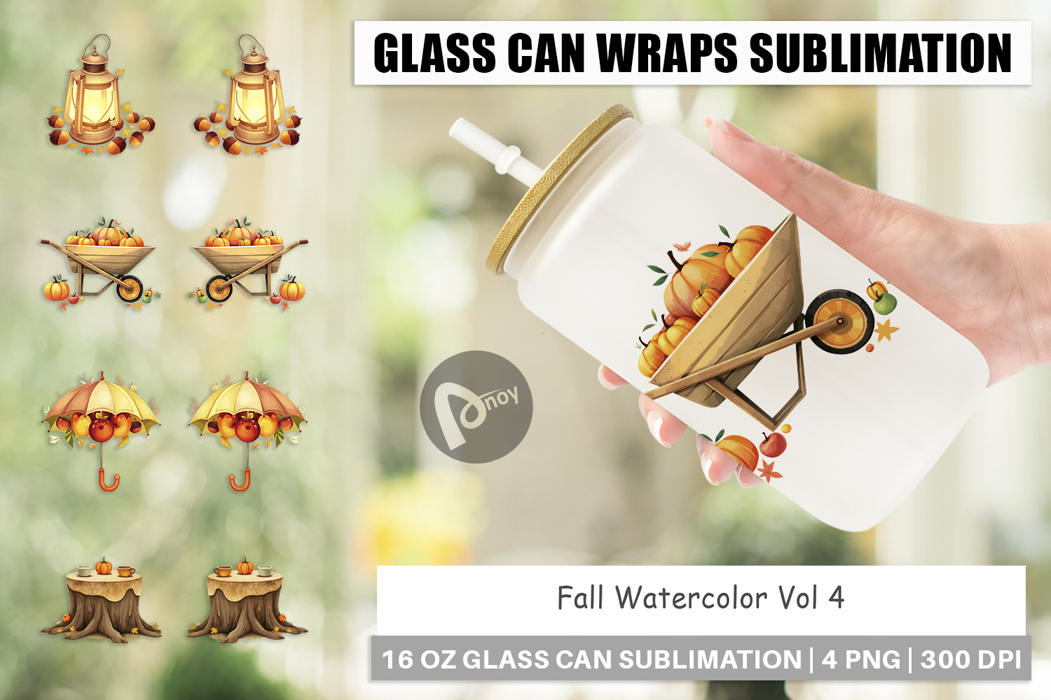 Glass Can Fall Watercolor product image 1