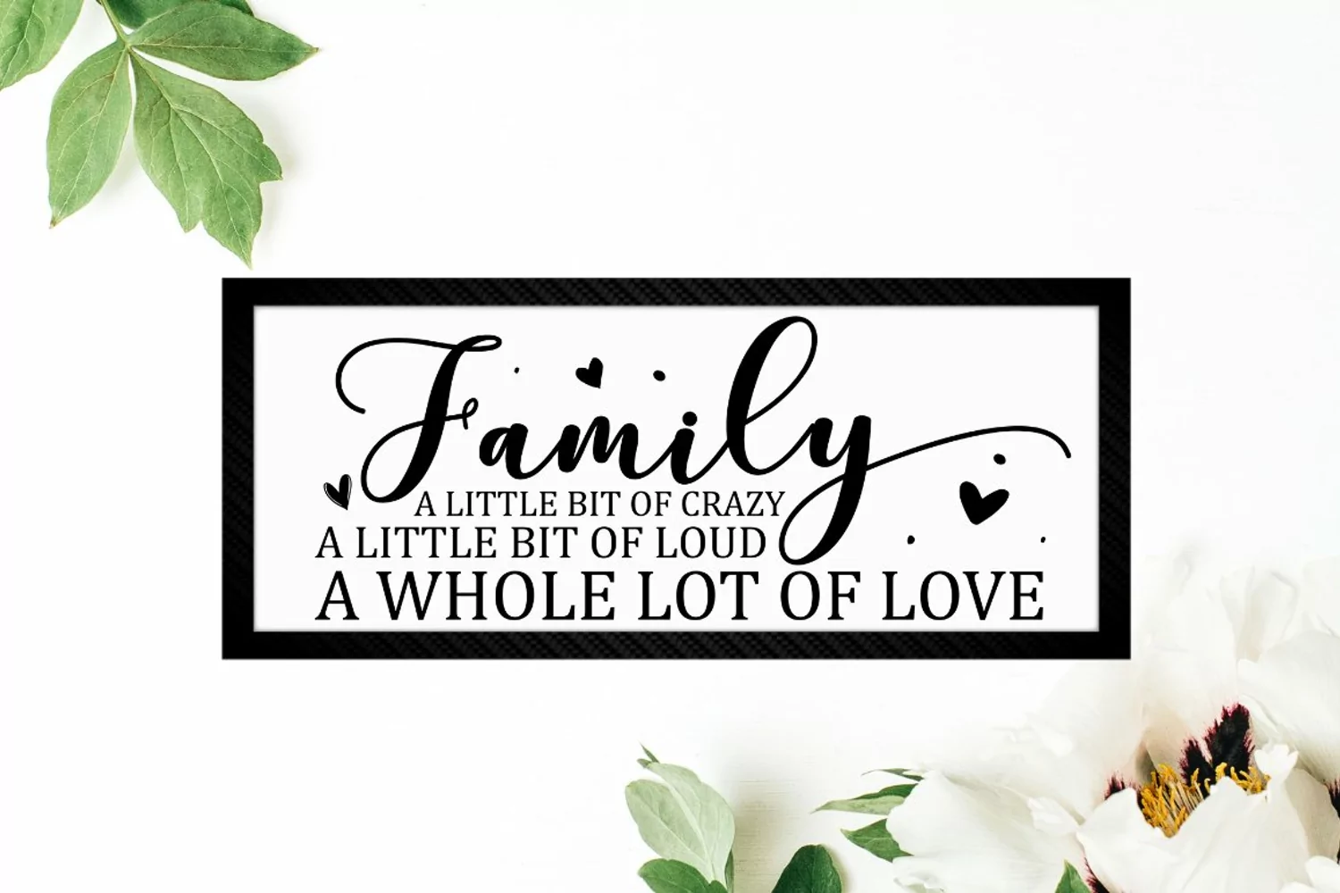 Family,Little,Bit,Crazy,Loud,Whole,Lot,Love,SVG,Cut File,Digital,Cricut,Heart